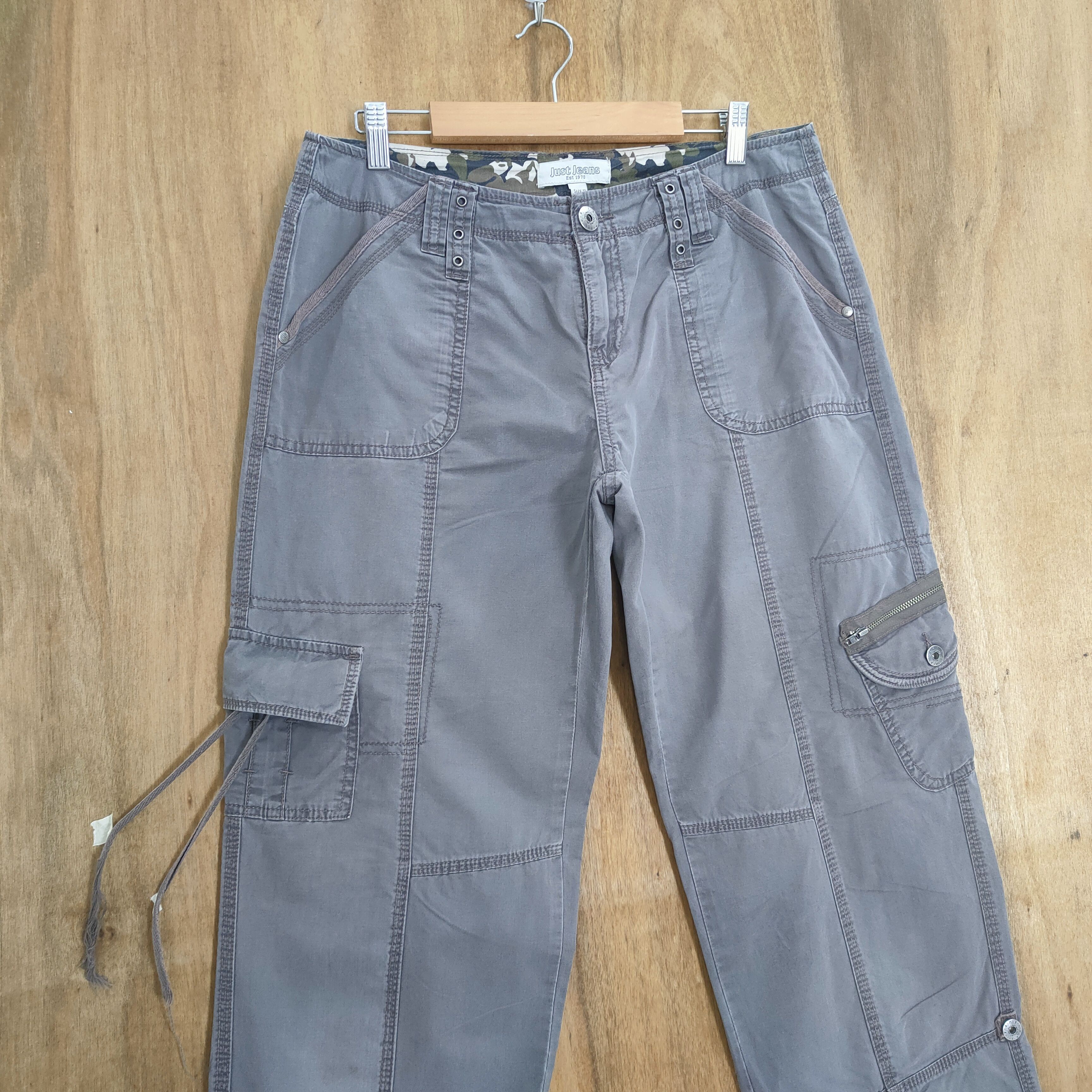 Japanese Brand × Vintage VINTAGE JAPANESE BRAND FADED GREY CARGO PANTS Size US 33 - 9 Thumbnail