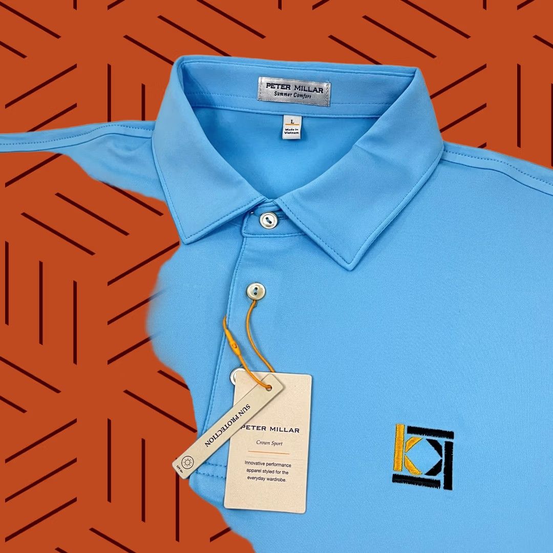 Peter Millar Peter Millar Summer Comfort Polo Shirt Mens L Blue Athletic Golf Preppy NEW Size US L / EU 52-54 / 3 - 1 Thumbnail