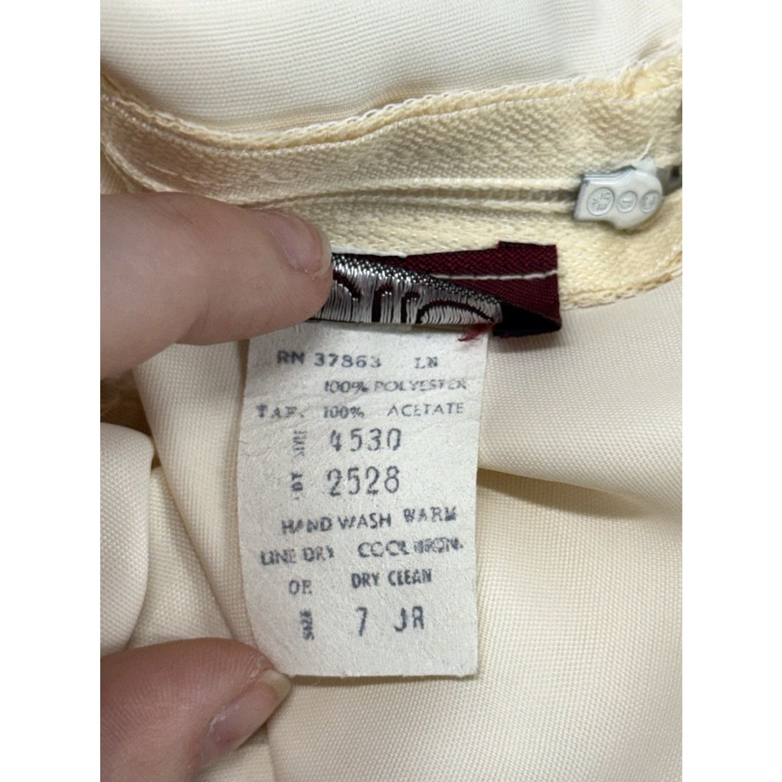 Vintage VINTAGE Lisette Maxi Dress Women 70s Bohemian Ruffle Tiered Floral Ivory Square Neck Sleeveless Zip 7 Size M / US 6-8 / IT 42-44 - 7 Thumbnail