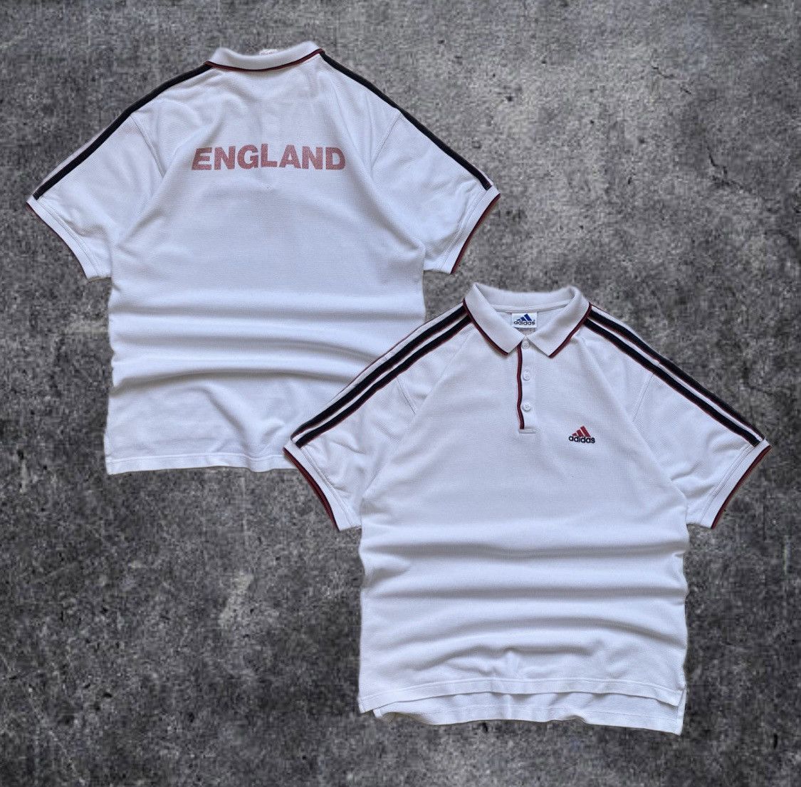 Adidas Vintage England Adidas polos tee jersey Rugby Football Team Size US M / EU 48-50 / 2 - 1 Thumbnail