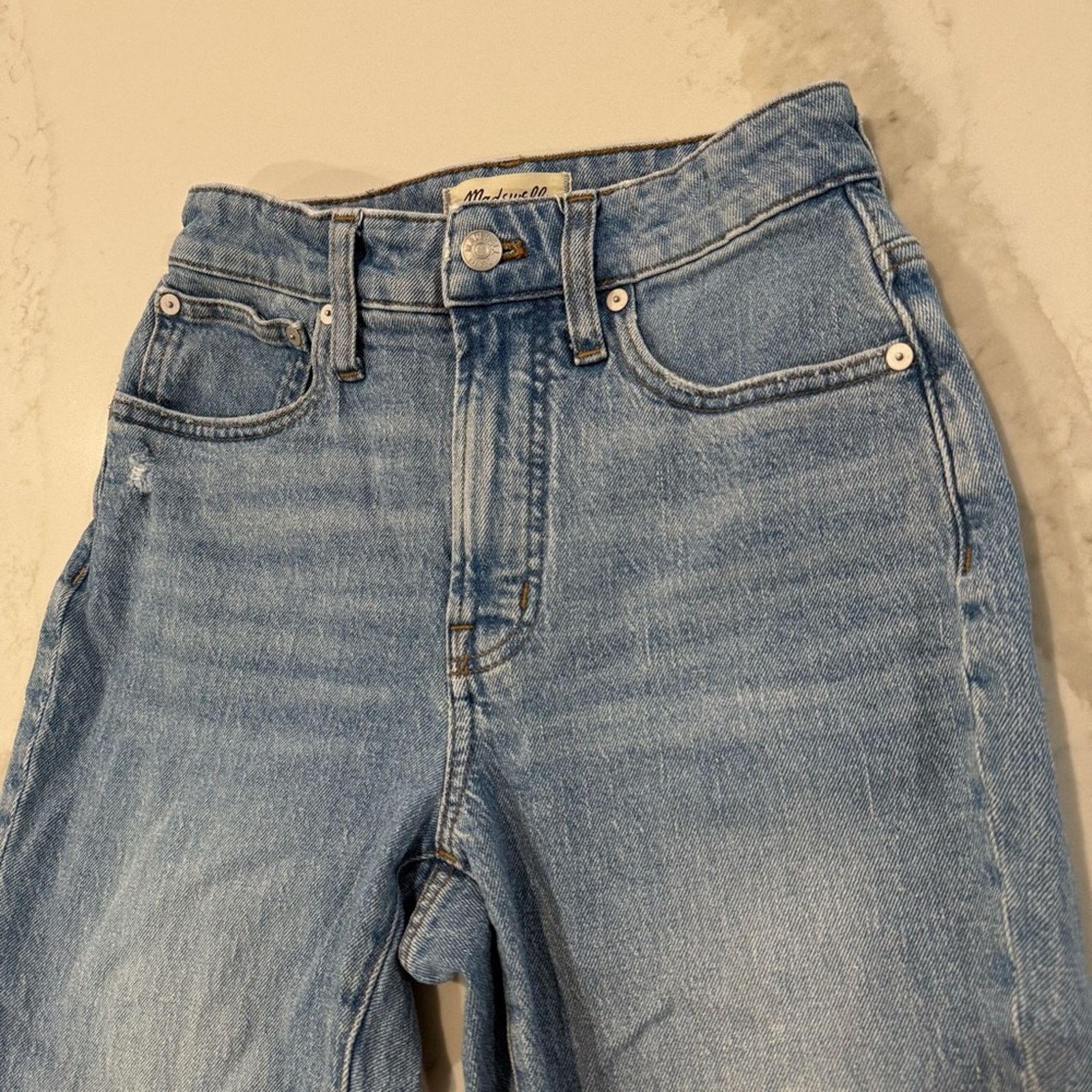 Madewell Madewell Curvy Perfect Vintage Denim Jean Womens 2 Blue Size 26" / US 2 / IT 38 - 4 Thumbnail