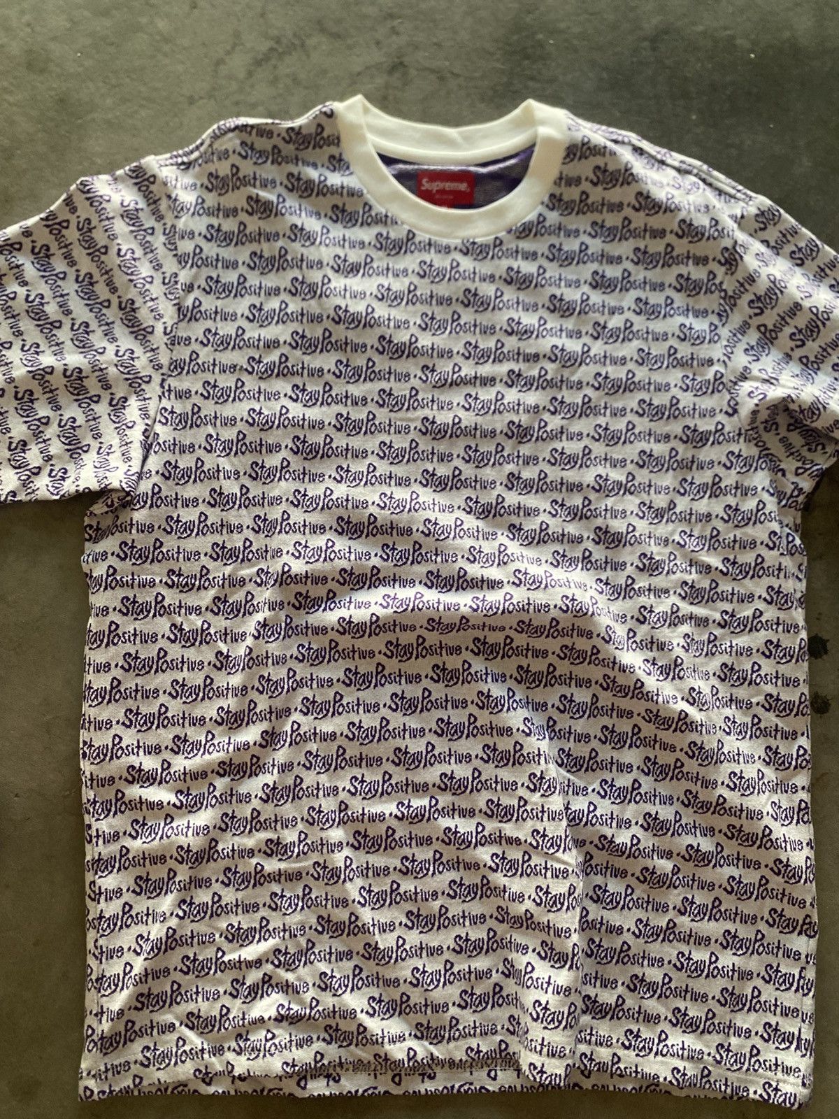 Supreme Supreme Stay Positive Tee Size US M / EU 48-50 / 2 - 3 Thumbnail