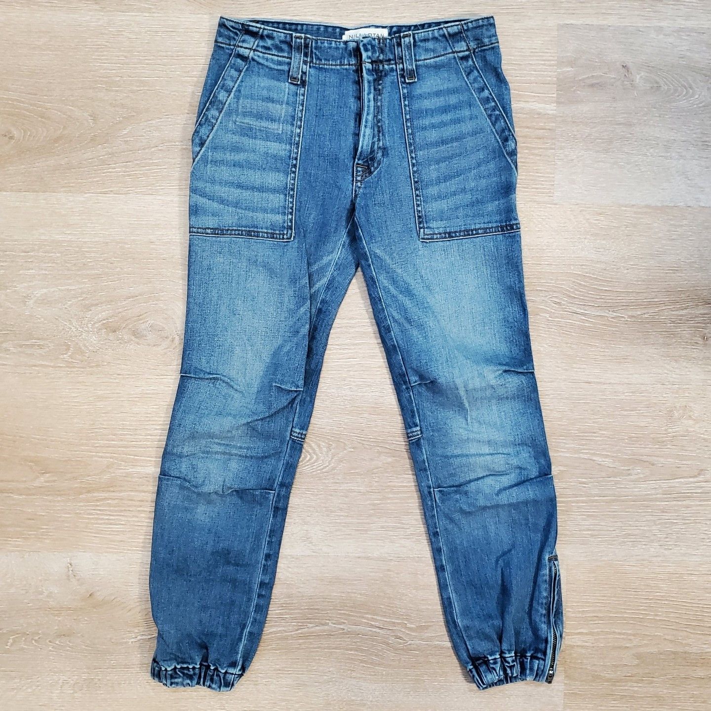 Designer × Nili Lotan Nili Lotan Cropped French Military Jeans Pant Joggers Duane Size 24" / US 00 / IT 34 - 5 Thumbnail