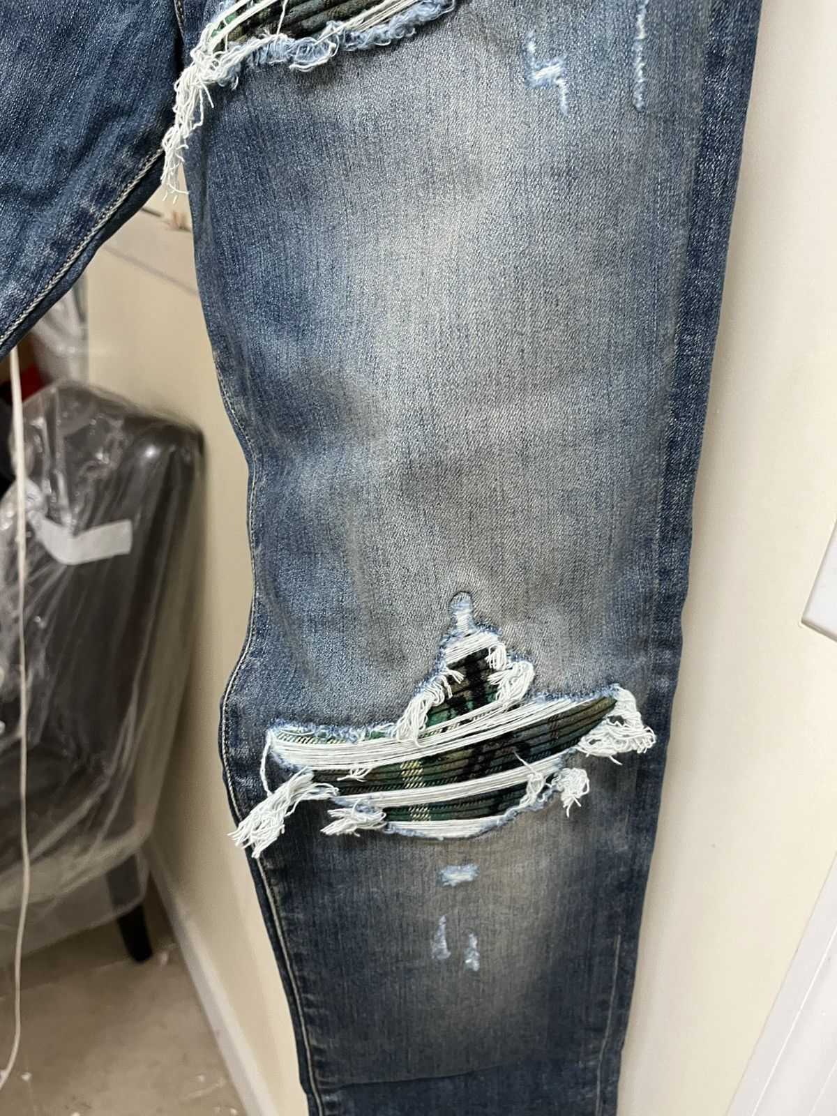 Amiri Amiri MX1 Plaid Jean Sz 38 Size US 38 / EU 54 - 2 Thumbnail