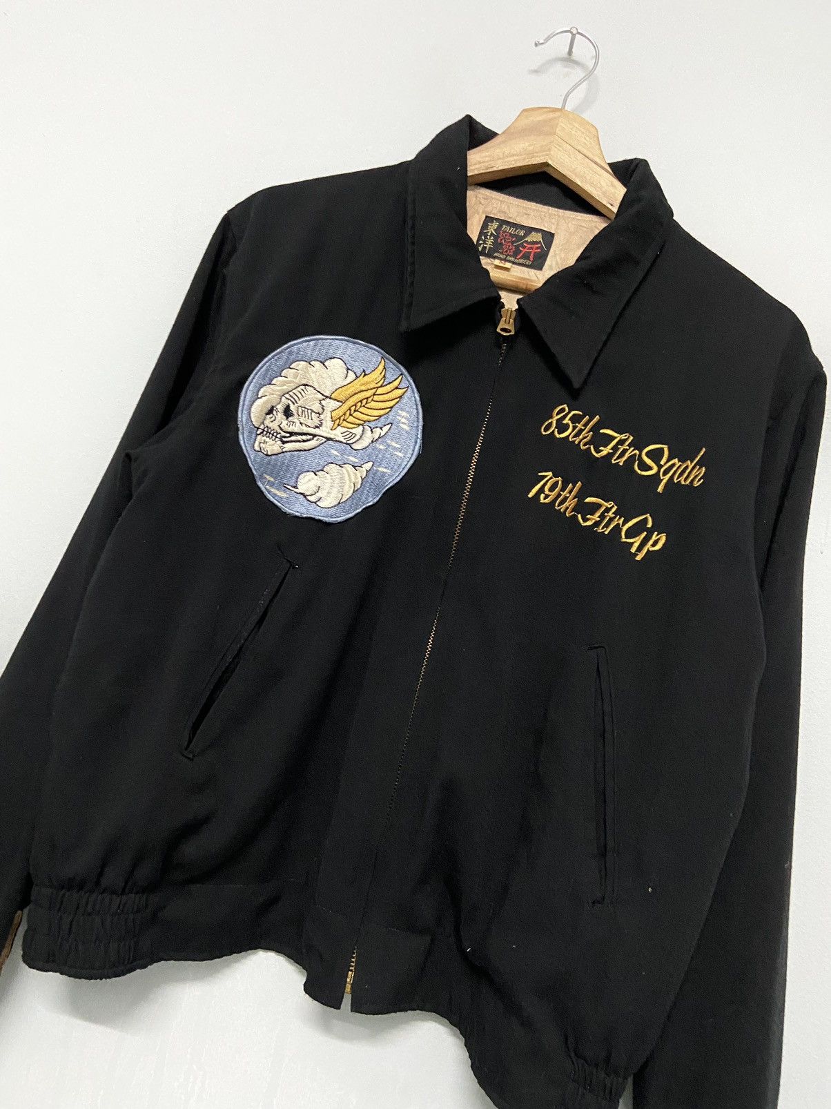 Tailor Toyo Vintage 90s Tailor Toyo Flying Skull Sukajan Embroidery Rare Size US M / EU 48-50 / 2 - 4 Thumbnail