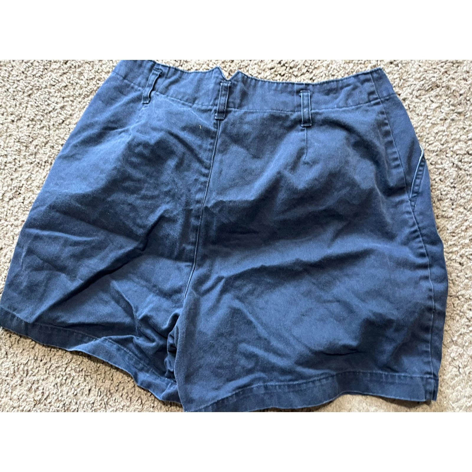 Gloria Vanderbilt Vtg Gloria Vanderbilt Navy Blue Women Shorts Sz 12 Petite Classic High Waist Size 34" / US 12 / IT 48 - 2 Thumbnail