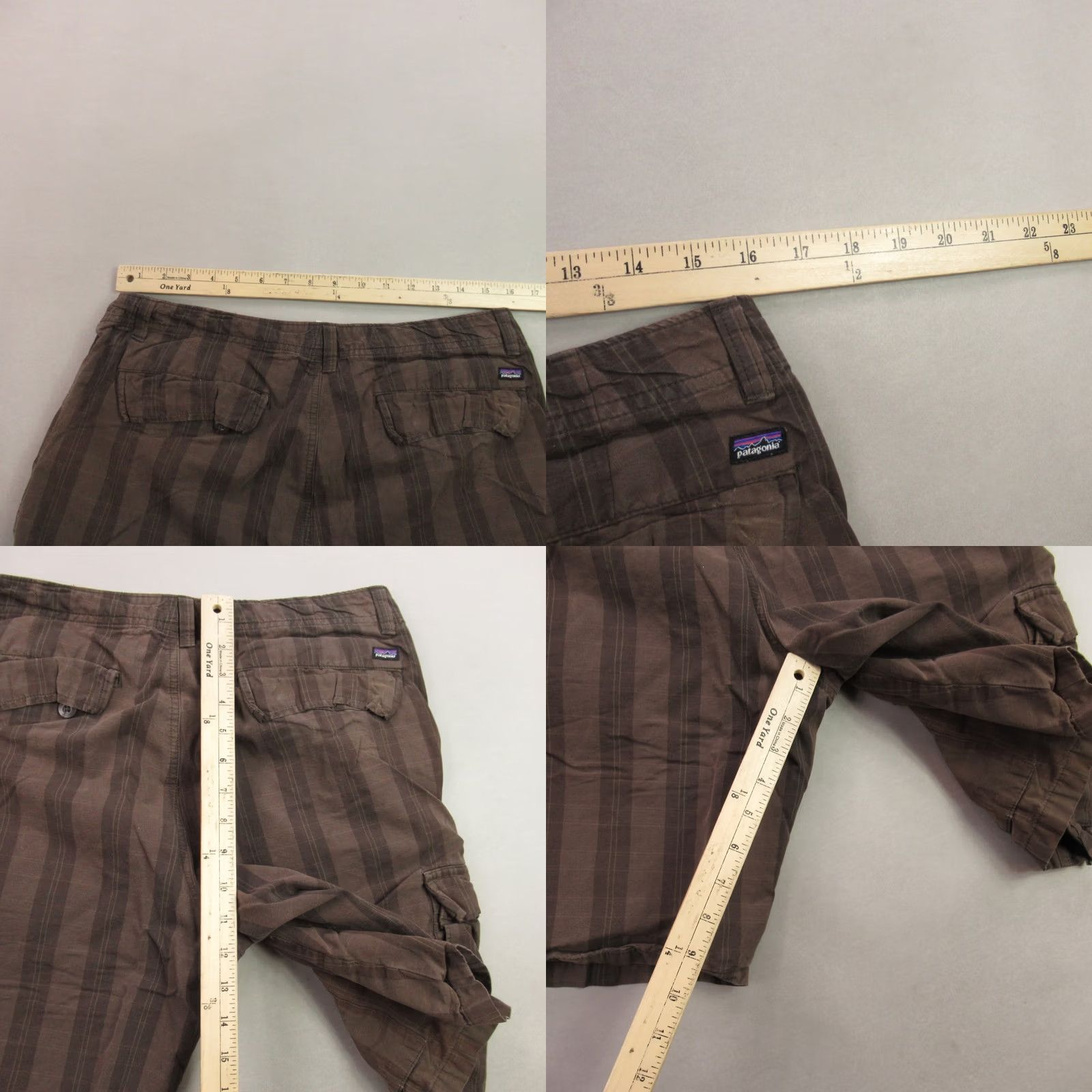 Patagonia Patagonia Shorts Mens 34 Pocket Button Lightweight Brown Hiking Cargo Plaid Size US 34 / EU 50 - 8 Thumbnail