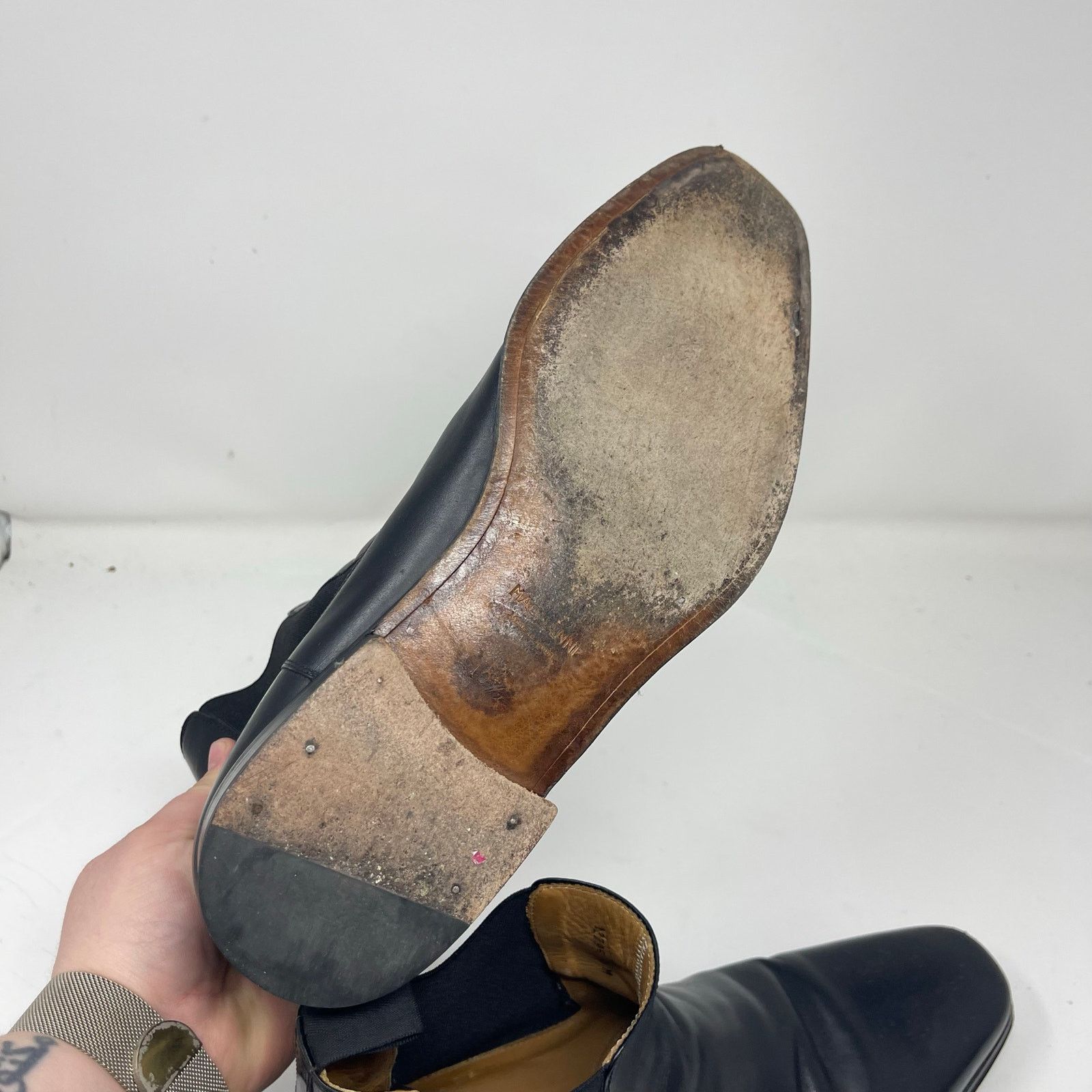 Magnanni Magnanni Men's Java Black Leather Chelsea Boots sz 10.5 Size US 10.5 / EU 43-44 - 5 Thumbnail
