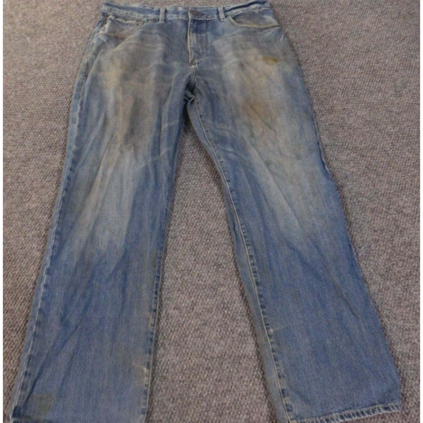 Sean John Sean John Jeans 36x32 Mens Vintage Straight Distressed Hip Hop Blue Blue Jeans Classic Fit 36in Inseam 32in Waist Size US 36 / EU 52 - 2 Thumbnail
