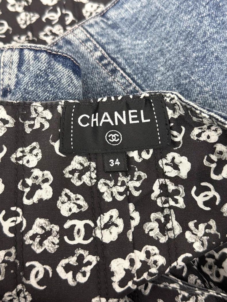 Chanel Chanel 25B Denim Suspender Vest Size XXS / US 00 / IT 34 - 4 Thumbnail