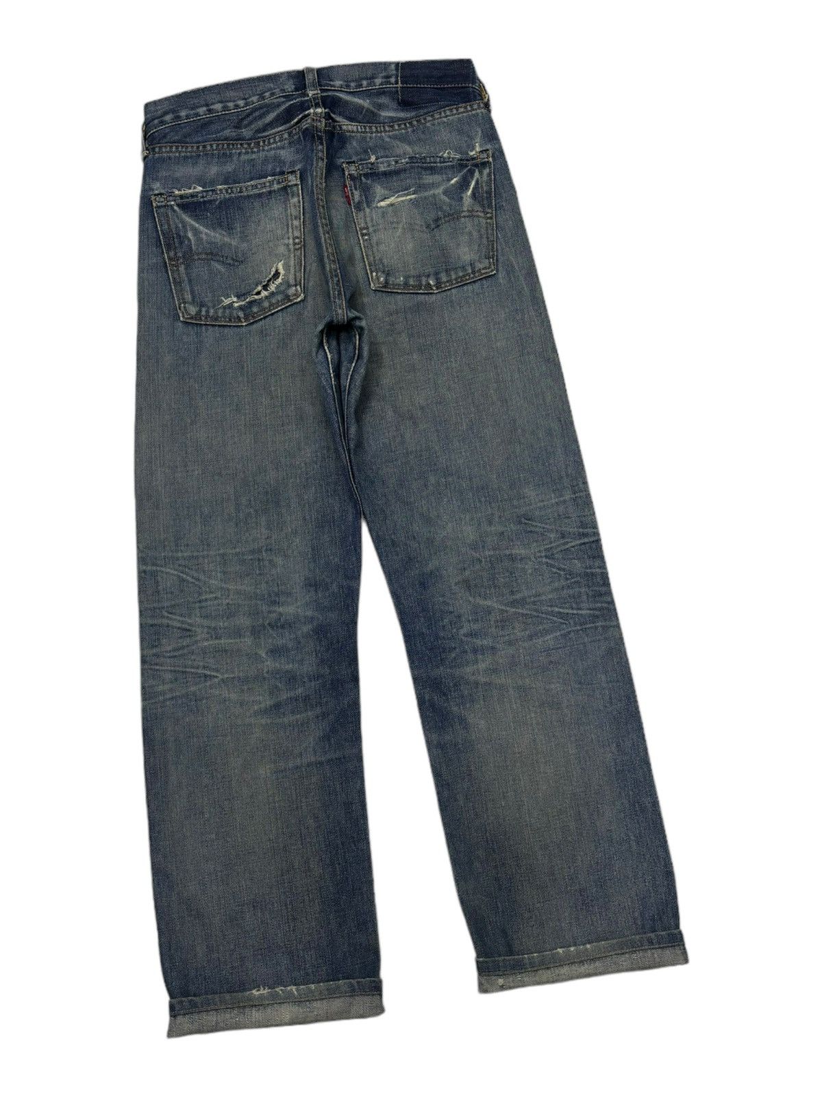 Levi's VINTAGE LEVIS 501 BIG E SELVEDGE REDLINE DISTRESSED DENIM Size US 29 - 8 Thumbnail