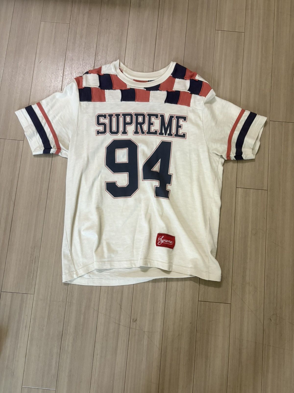 Supreme Supreme Patchwork Football Tee Size US S / EU 44-46 / 1 - 1 Thumbnail
