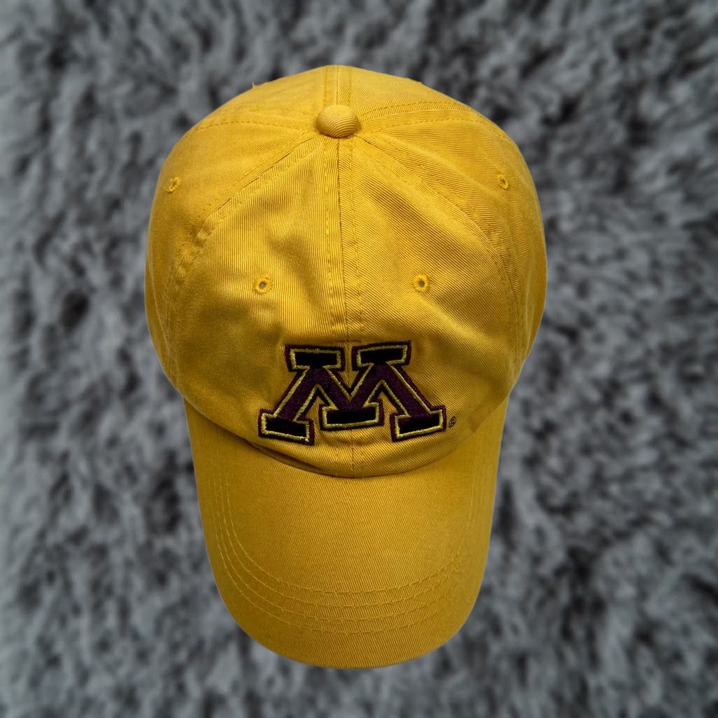 Vintage Vintage Minnesota Golden Gophers Hat Yellow Signature NCAA Sports Cotton Dad Hat Size ONE SIZE - 1 Thumbnail