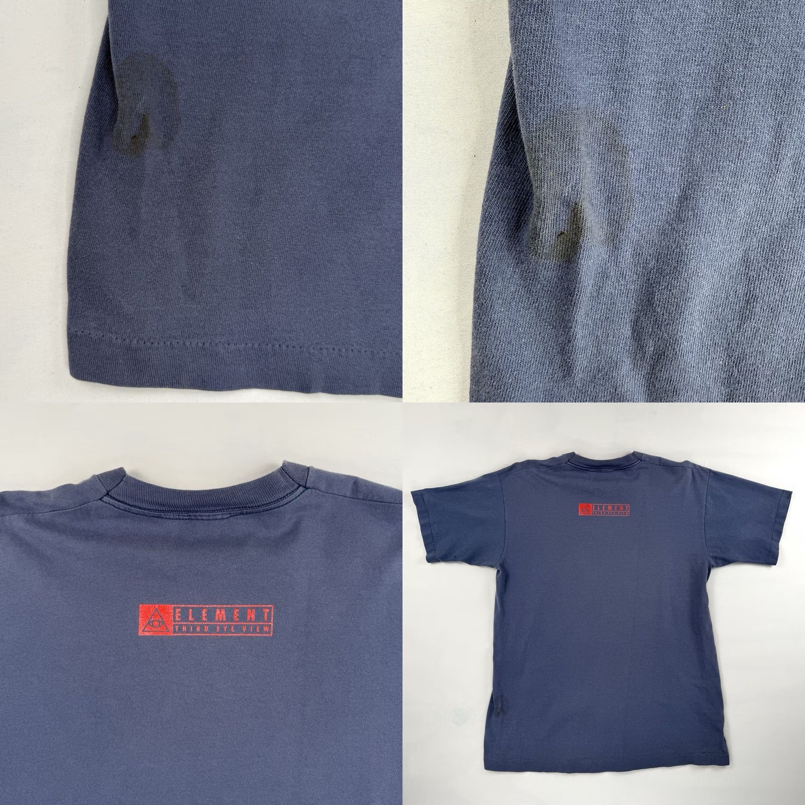 Element VINTAGE Element Skateboards Shirt L Blue 1990s Graphic Tee Grunge Mens Size US L / EU 52-54 / 3 - 9 Thumbnail