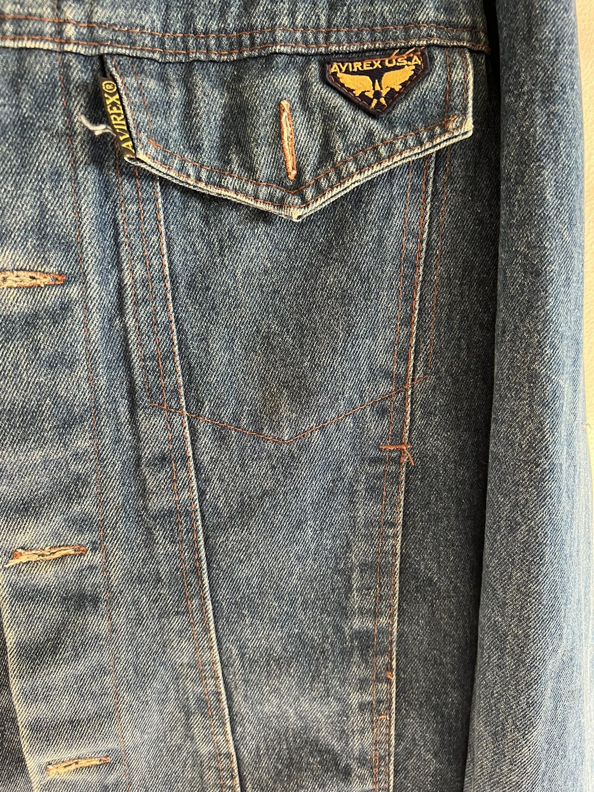 Avirex Avirex Vintage Denim Jacket Size US L / EU 52-54 / 3 - 3 Thumbnail