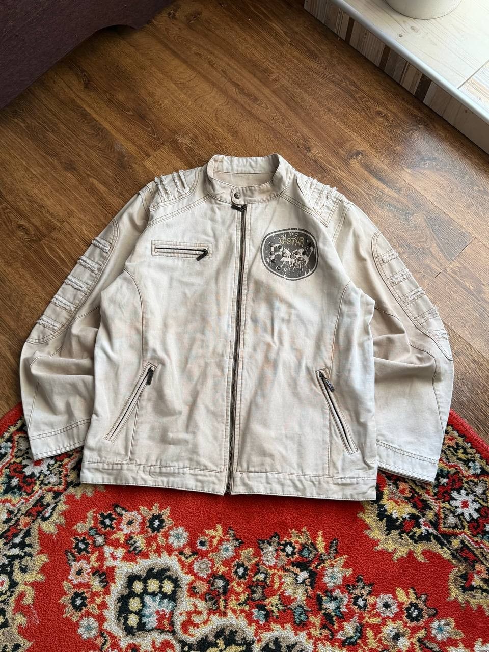 G-Star Vintage 2000s Hedi Slimane Dior Style Archive Cropped Jacket Size US L / EU 52-54 / 3 - 2 Thumbnail