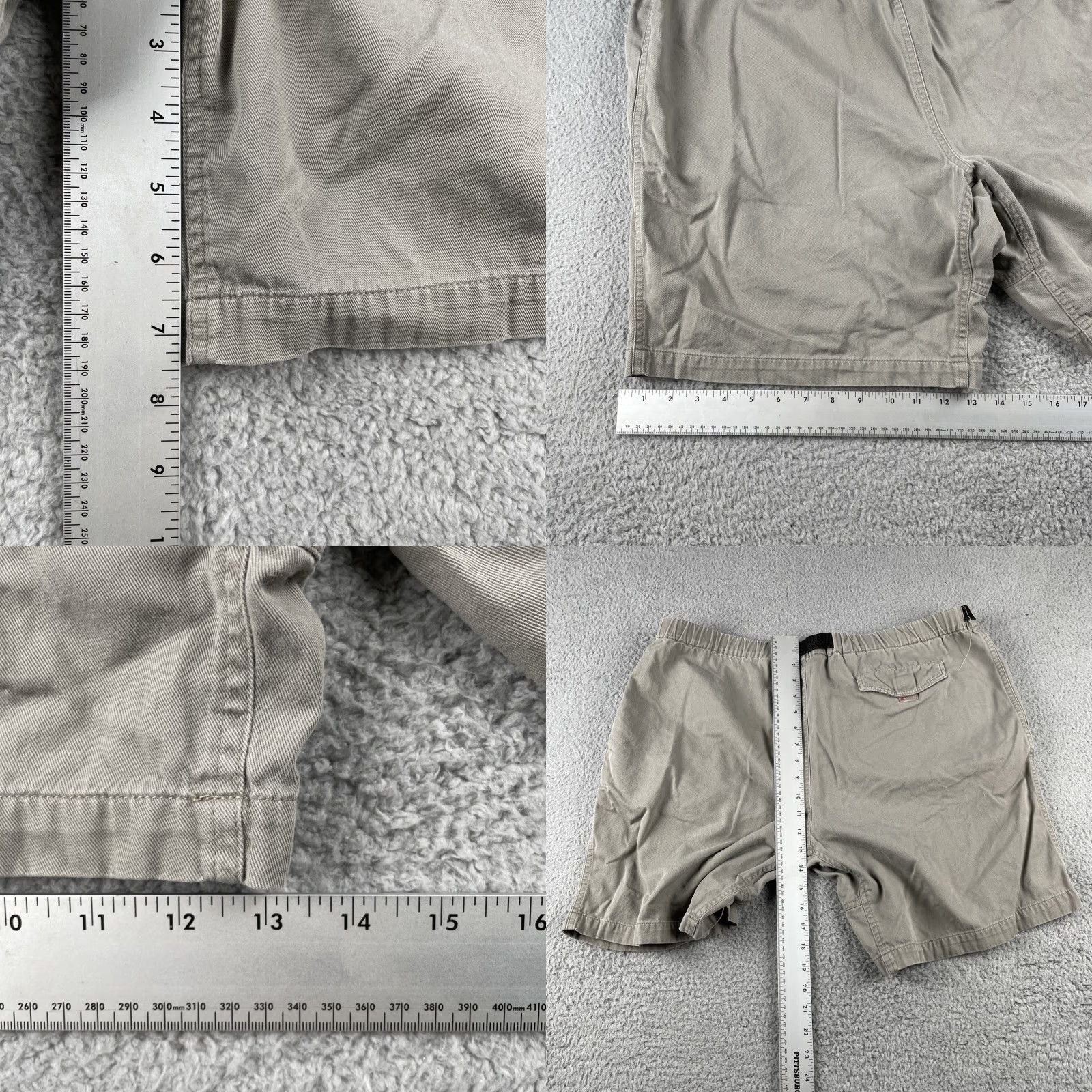 The North Face VINTAGE The North Face Mens Large Khaki Cargo Shorts Adjustable Belt Hiking EUC Size US 33 - 10 Thumbnail