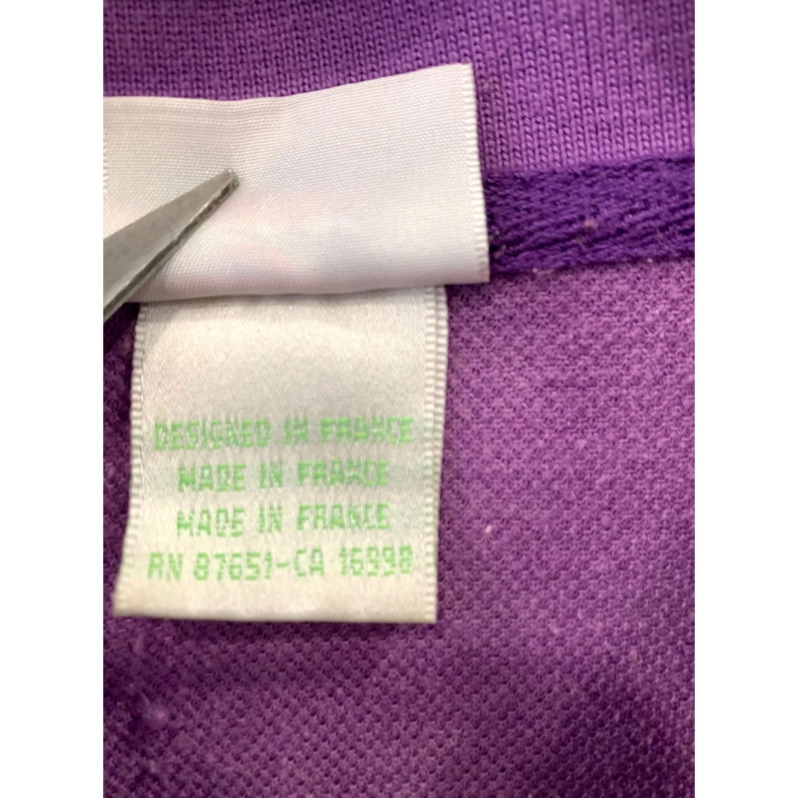 Lacoste VINTAGE Lacoste Polo Shirt Made in France Purple XL / Large Men Size 6, Classic Fit, Short Sleeve Size US XL / EU 56 / 4 - 4 Thumbnail