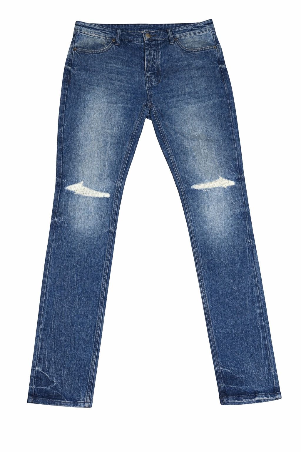 Ksubi Ksubi Van Winkle Style Hilite Trashed Blue Denim Size US 33 - 1 Thumbnail