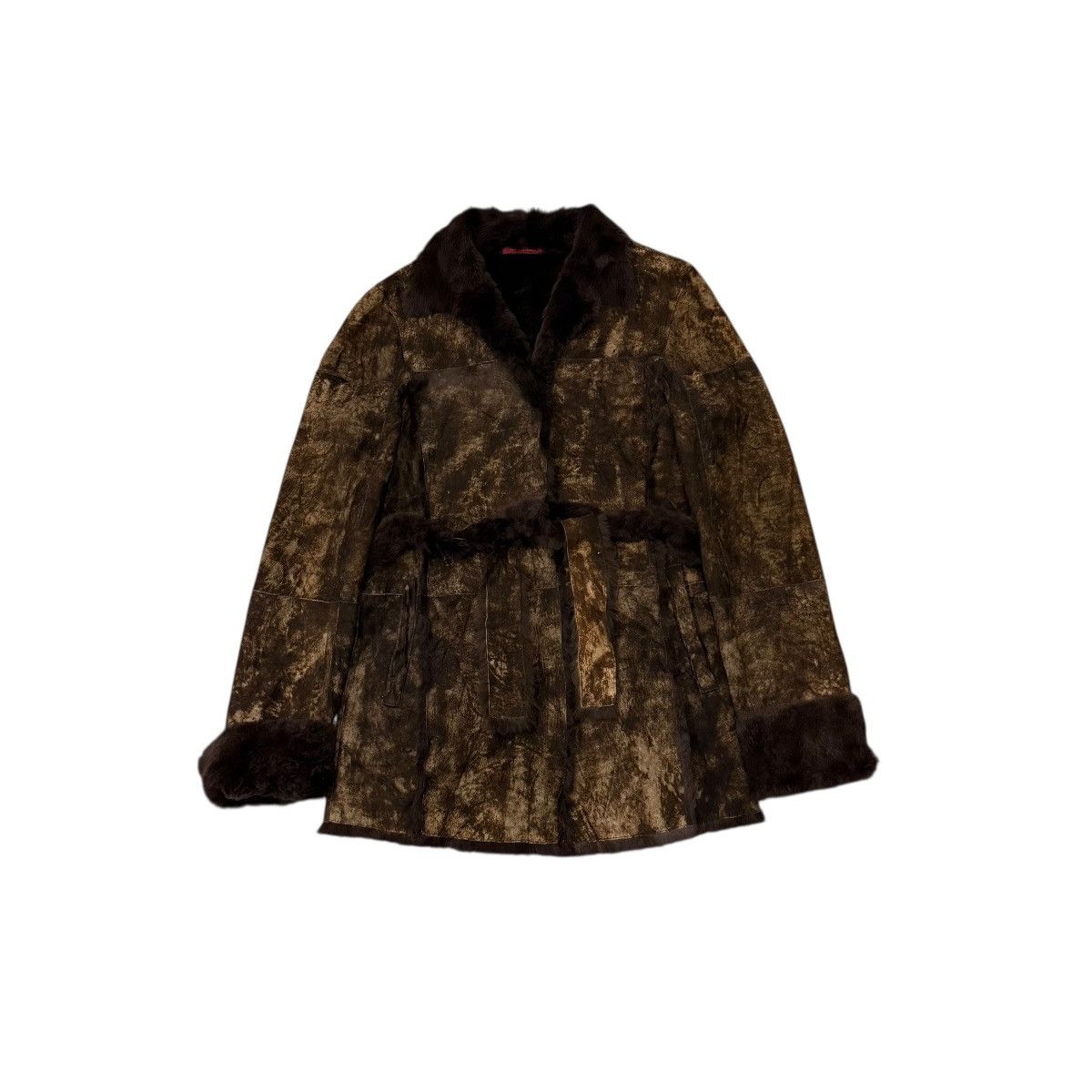 If Six Was Nine Vintage The Ballroom Rabbit Fur Hybrid Pigskin Leather Jaket Size S / US 4 / IT 40 - 1 Thumbnail