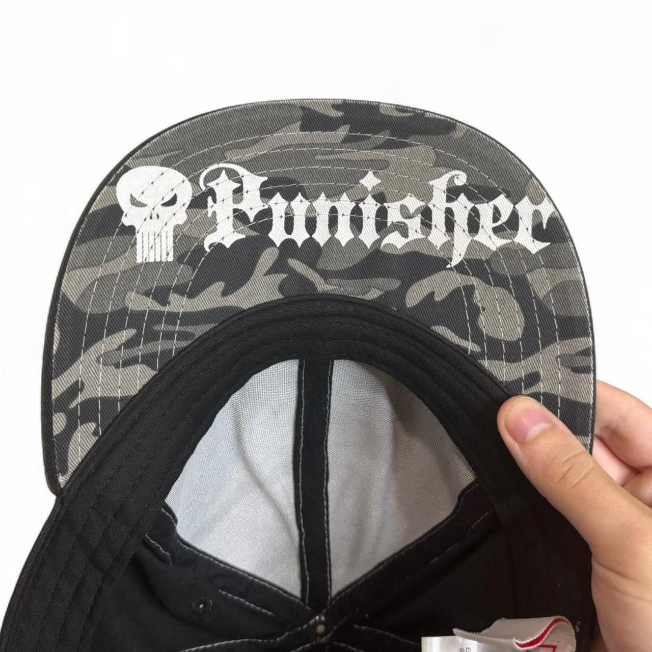 Marvel Comics Punisher Black Contrast Stitch Skull Hat Size ONE SIZE - 5 Thumbnail