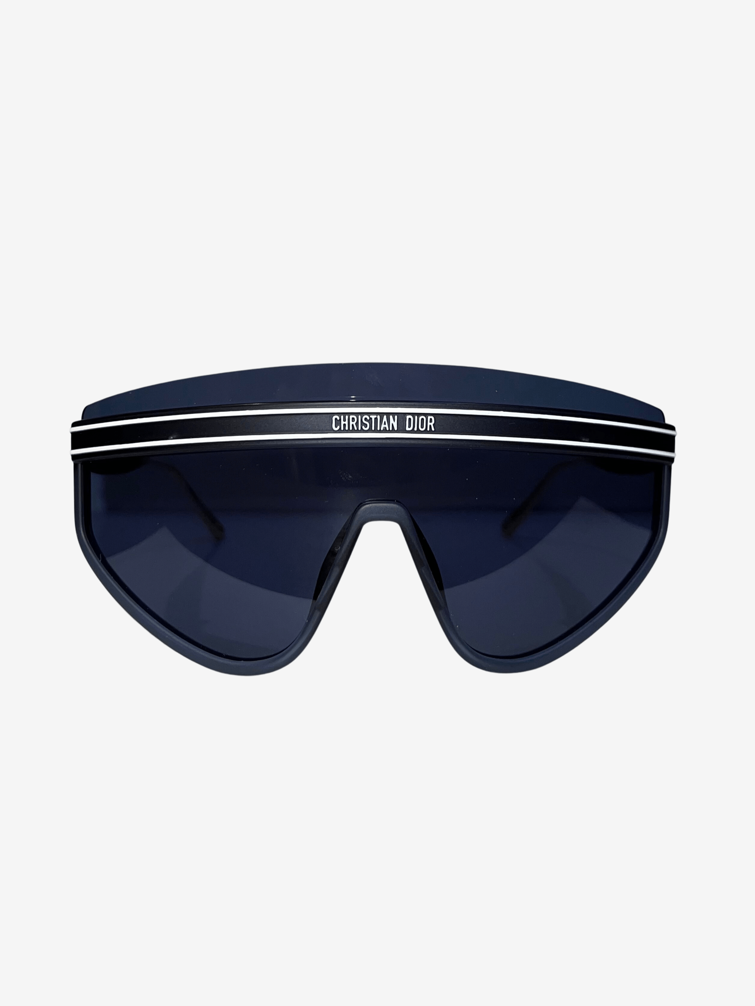 image of $768 Christian Dior Blue Visor Sunglasses, Women's