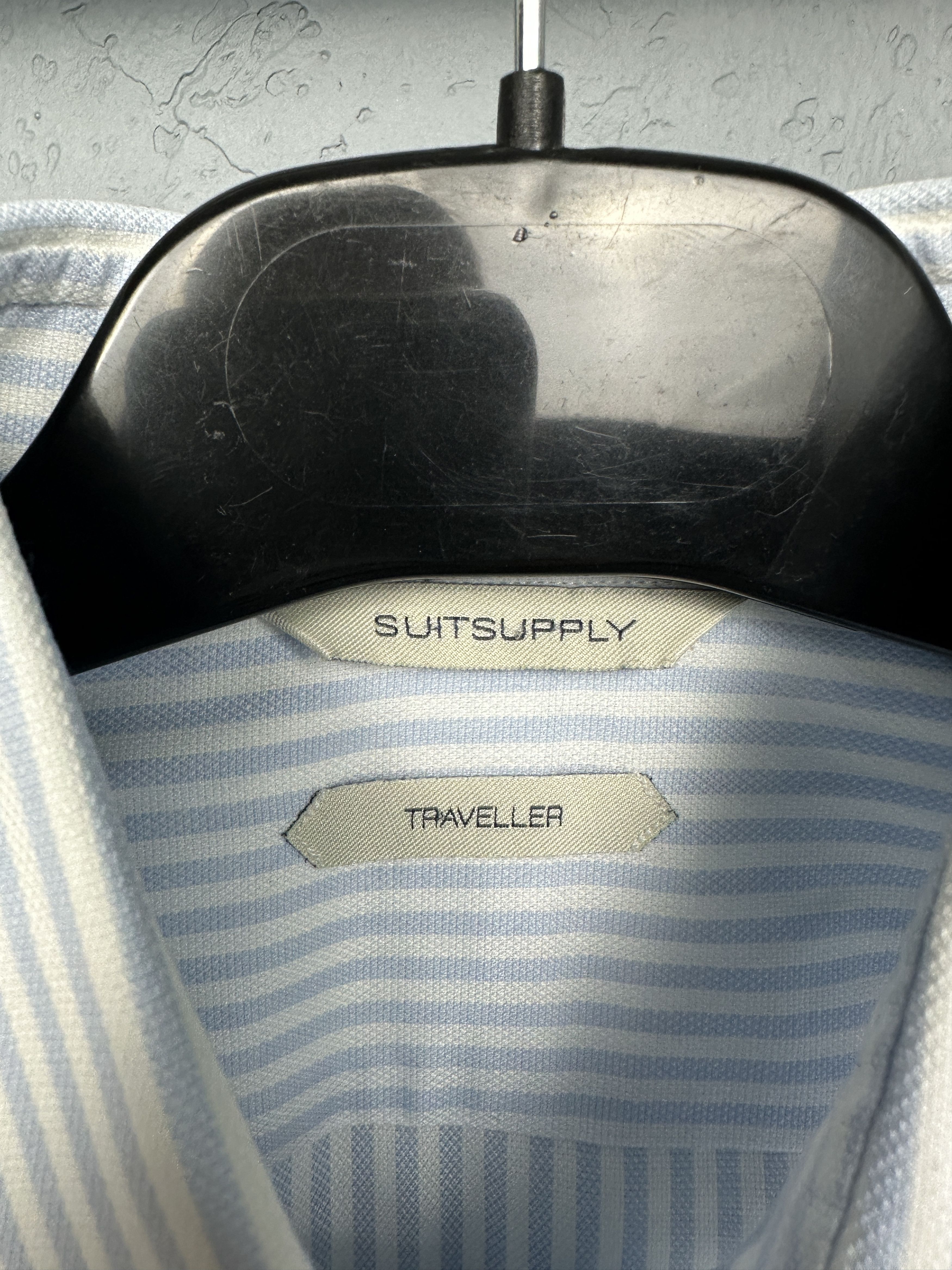 Suitsupply Suitsupply Mens Long Sleeve Striped Shirt Slim Fit Size US M / EU 48-50 / 2 - 3 Thumbnail