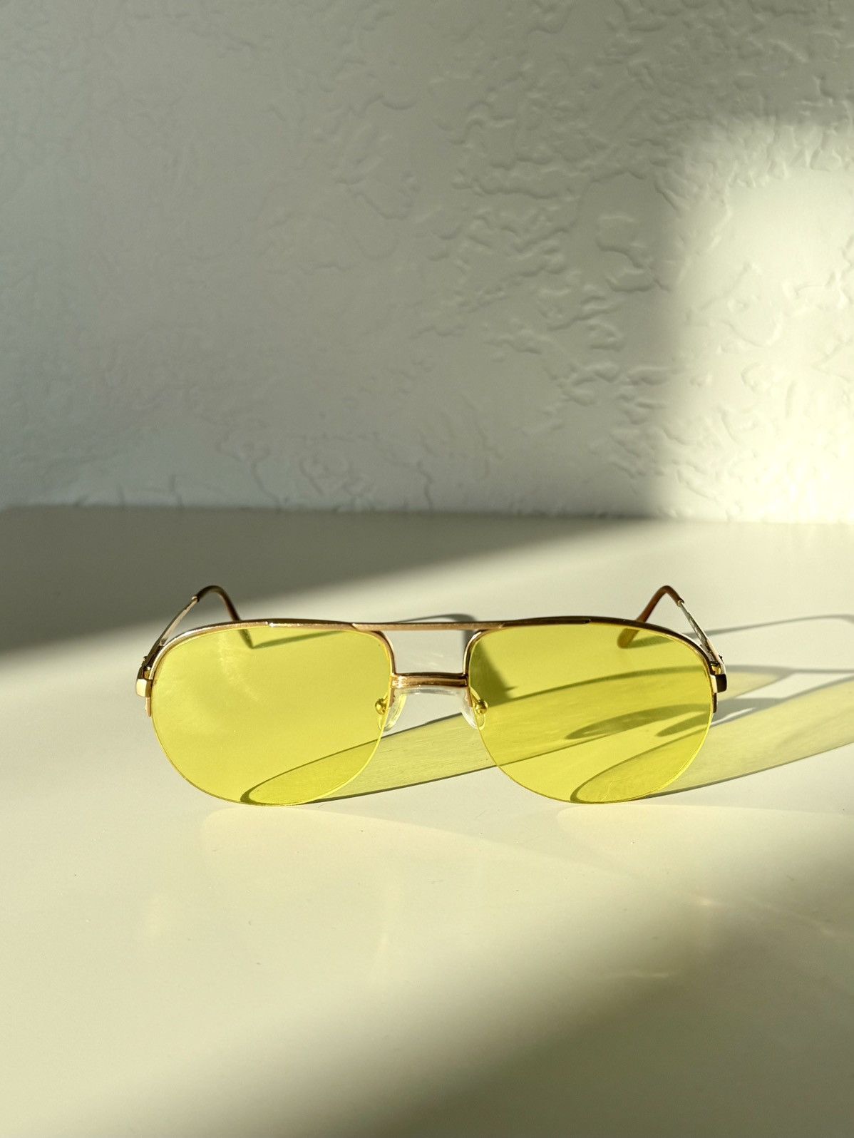 Lacoste ★0% TAX★ Y2K LACOSTE AVIATOR ACID YELLOW PILOT SUNGLASSES Size ONE SIZE - 5 Thumbnail