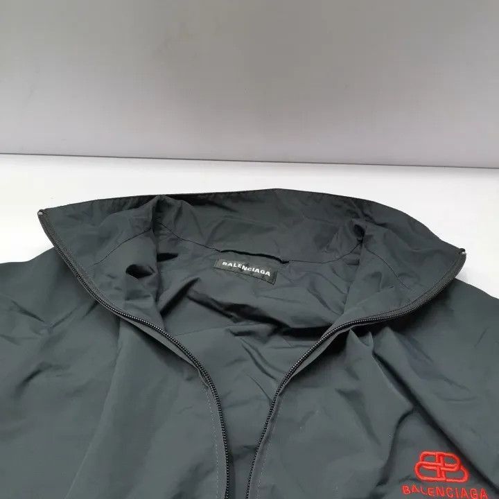 Balenciaga Balenciaga Black Logo Zip Long Sleeve Jacket 0079-2507 Size US L / EU 52-54 / 3 - 1 Thumbnail