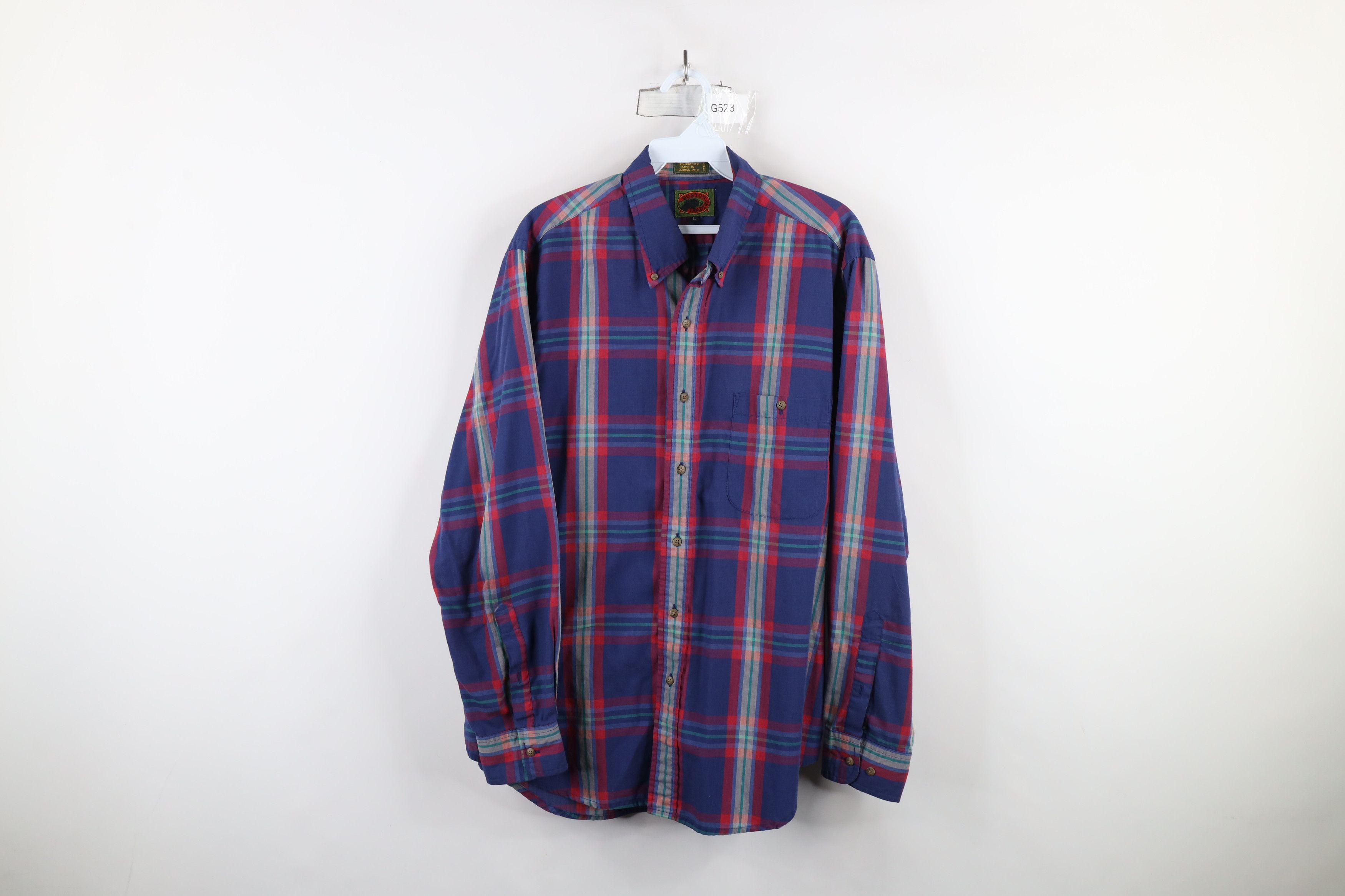 Vintage Vintage 90s Streetwear Plaid Collared Button Down Shirt Size US L / EU 52-54 / 3 - 1 Thumbnail