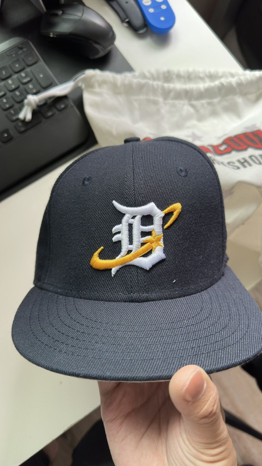 Haven Court HAVEN COURT DETROIT TIGERS FITTED CAP 7 1/4 Size ONE SIZE - 4 Thumbnail