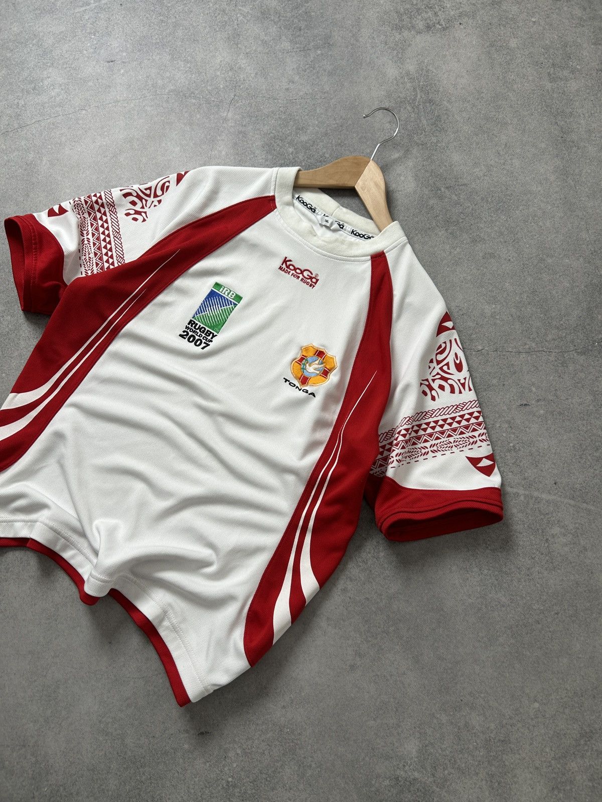 Rugby Ralph Lauren KooGa Rugby World Cup 2007 Tonga jersey mens Size US L / EU 52-54 / 3 - 3 Thumbnail