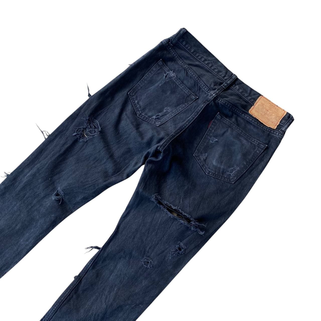 Japanese Brand RNA Slang Inc.By Eiji Okumoto Insane Distressed Denim Grunge Size US 29 - 10 Thumbnail
