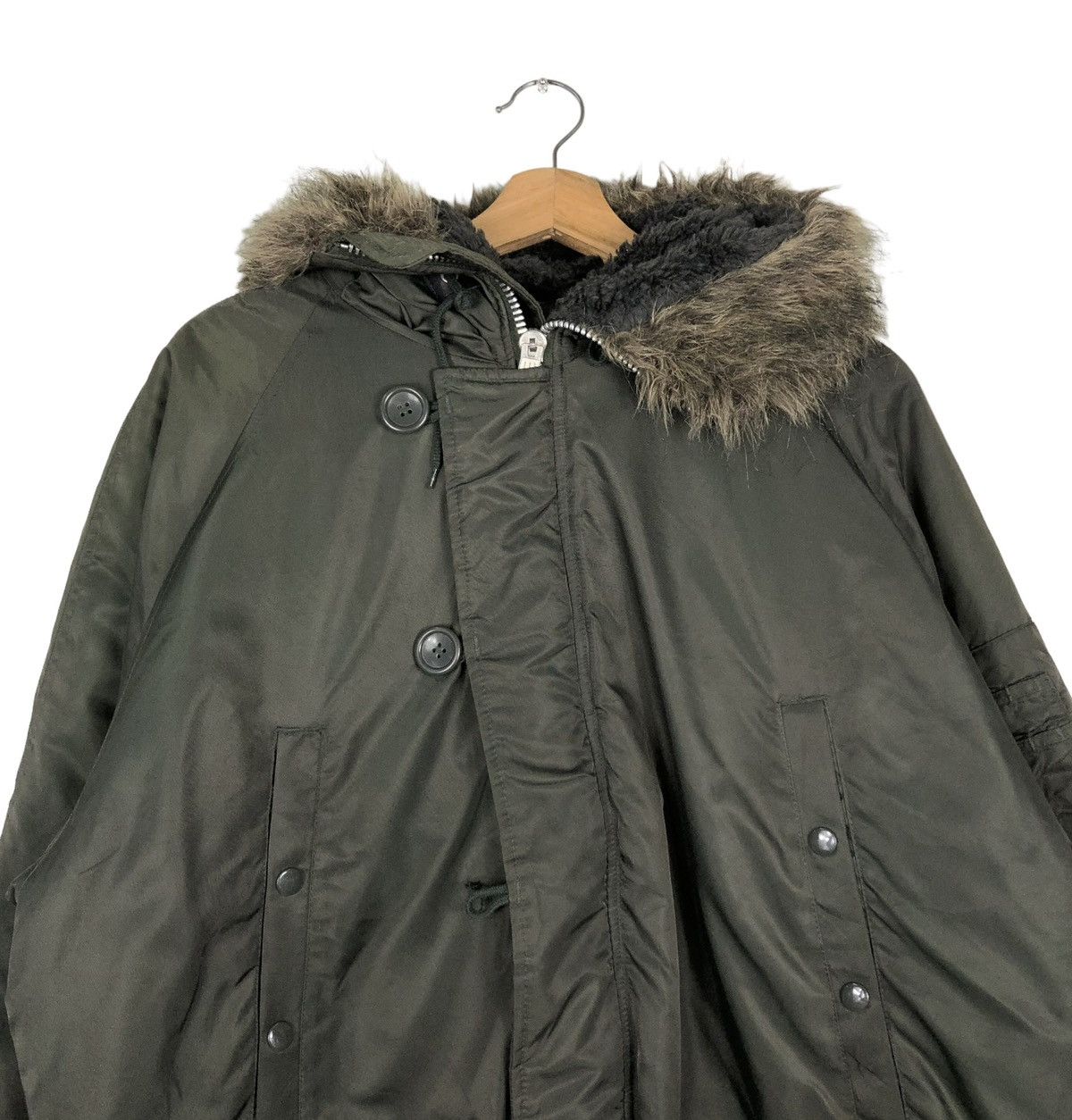 Japanese Brand 🔥VINTAGE PARKA PARACHUTE JACKET MILITARY NICX SIXX MINK FUR Size US L / EU 52-54 / 3 - 3 Thumbnail