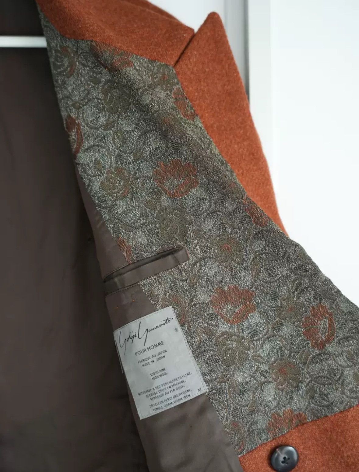 Yohji Yamamoto Yohji Yamamoto 88aw floral collar handmade suit Size 42R - 4 Thumbnail