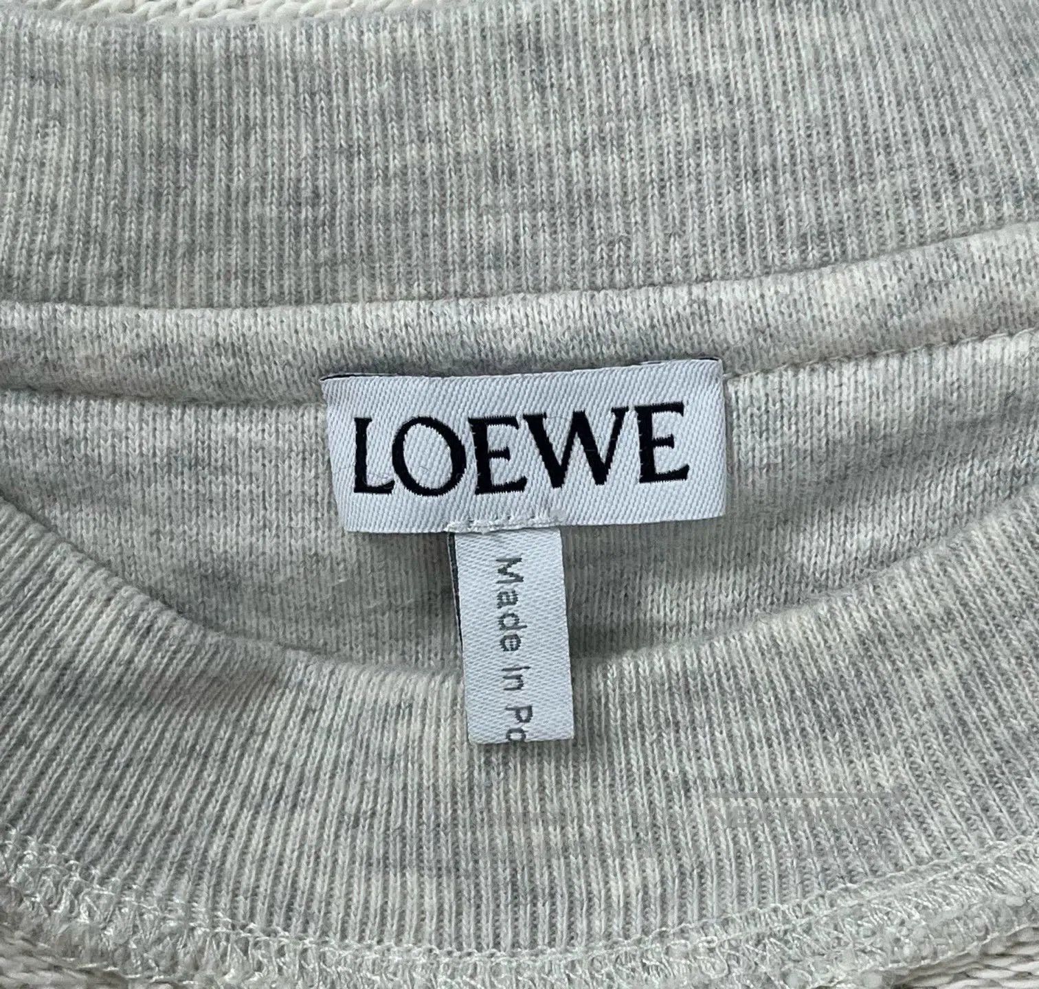 Loewe Loewe Gray Embroidered Logo Sweatshirt. Size US M / EU 48-50 / 2 - 3 Thumbnail