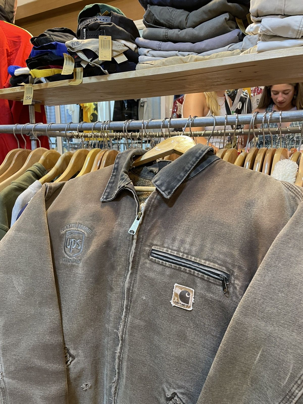 Carhartt Vintage Carhartt Detroit Jacket Dark Brown Size US L / EU 52-54 / 3 - 2 Thumbnail