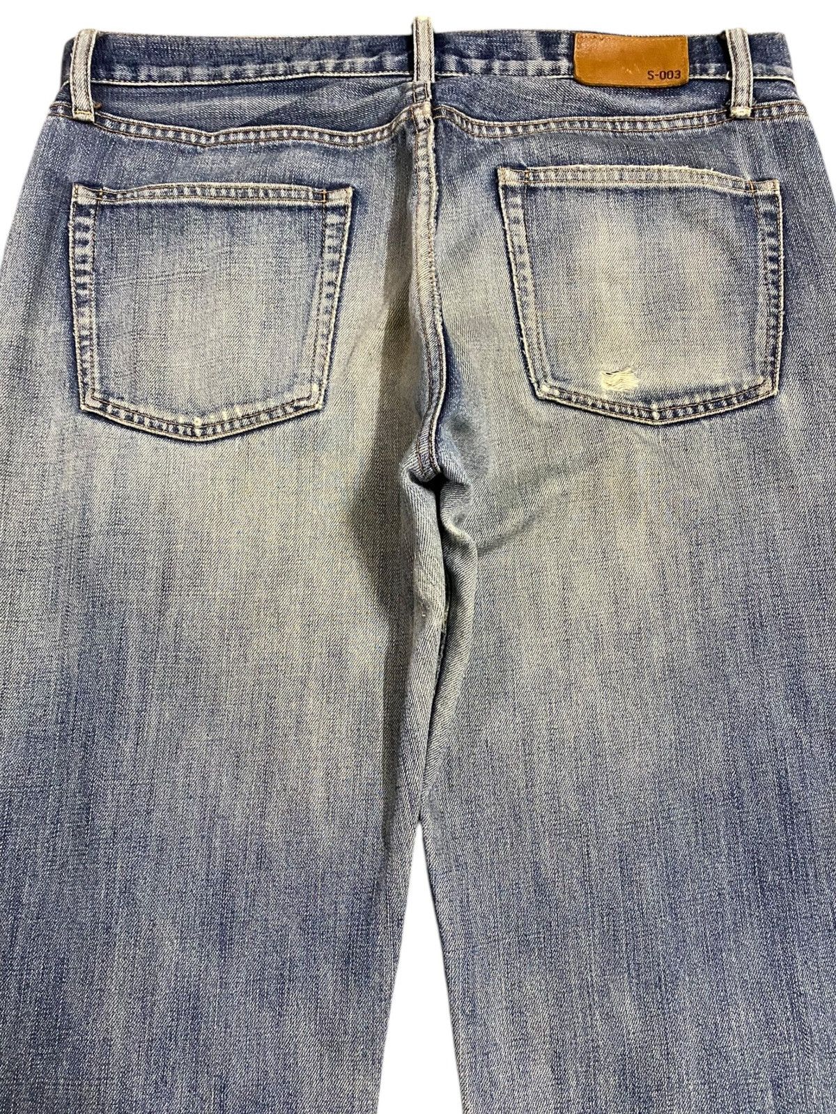 Japanese Brand Vtg Japanese Brand Uniqlo Faded Wash Distressed Loose Jeans Size US 36 / EU 52 - 4 Thumbnail