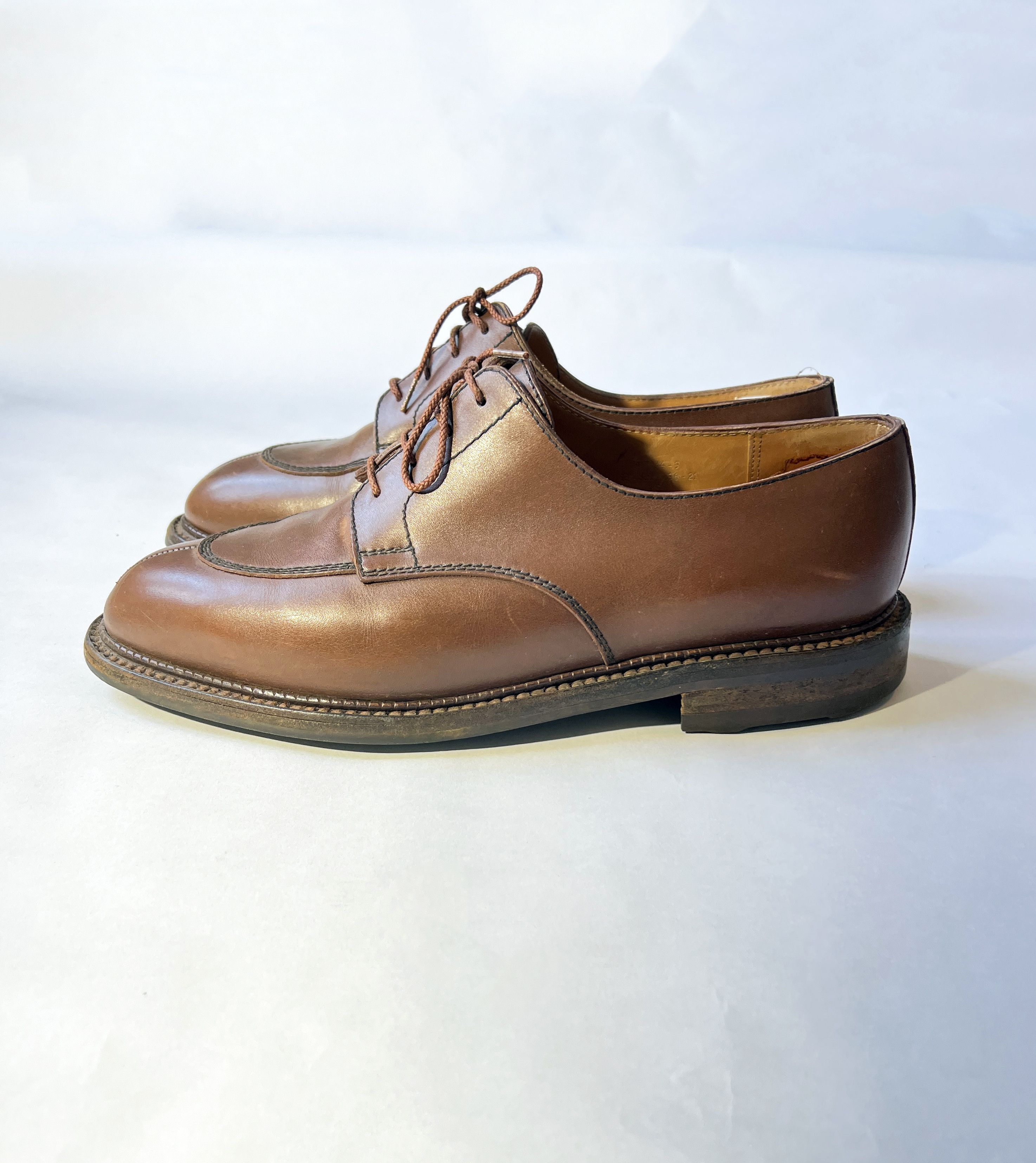 J.M. Weston JM Weston - Derby Chasse - 9E Cuir Veau Box Bergeronette Size US 10 / EU 43 - 1 Thumbnail