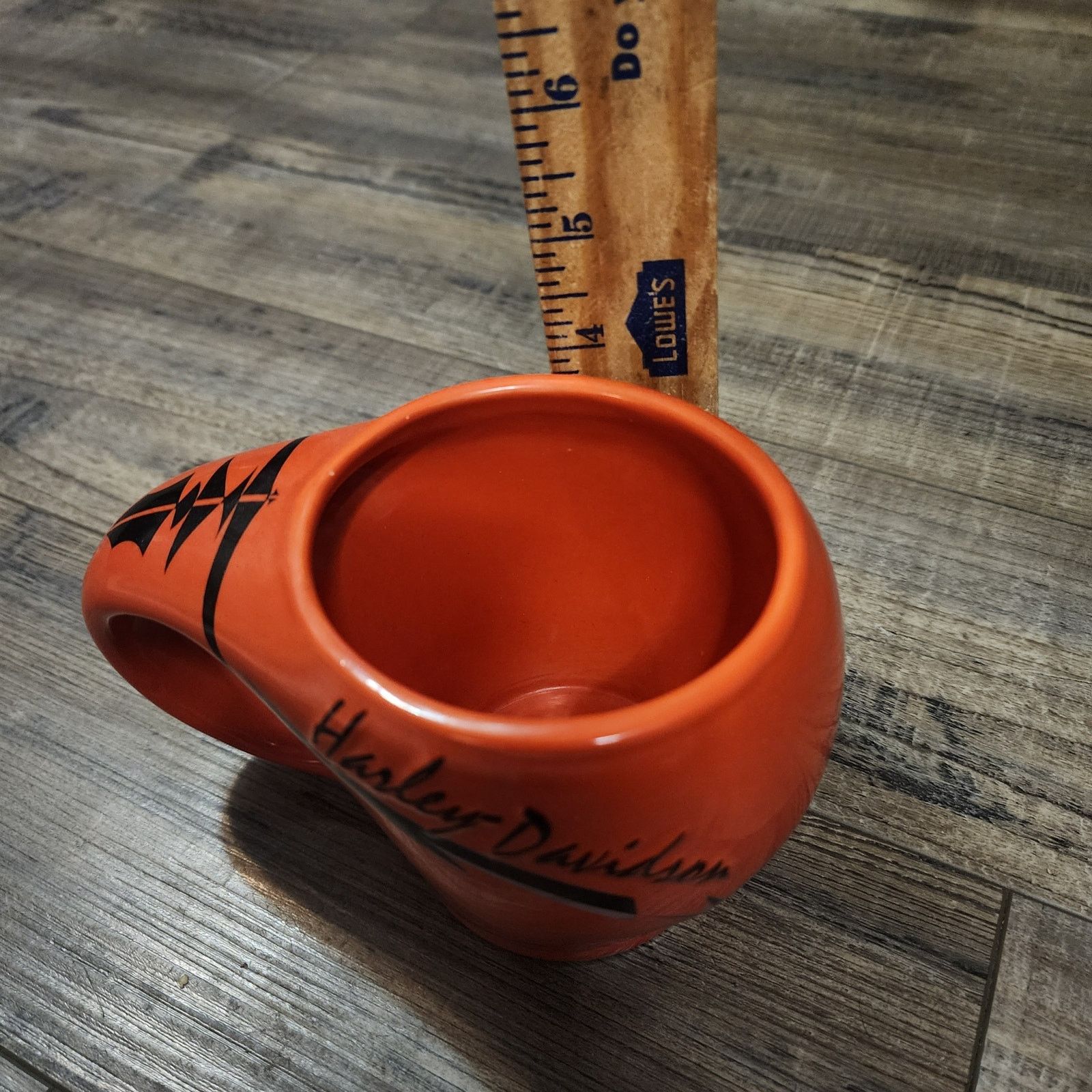 Harley Davidson Harley Davidson orange coffee mug unique shape Pre-owned D Size ONE SIZE - 7 Thumbnail
