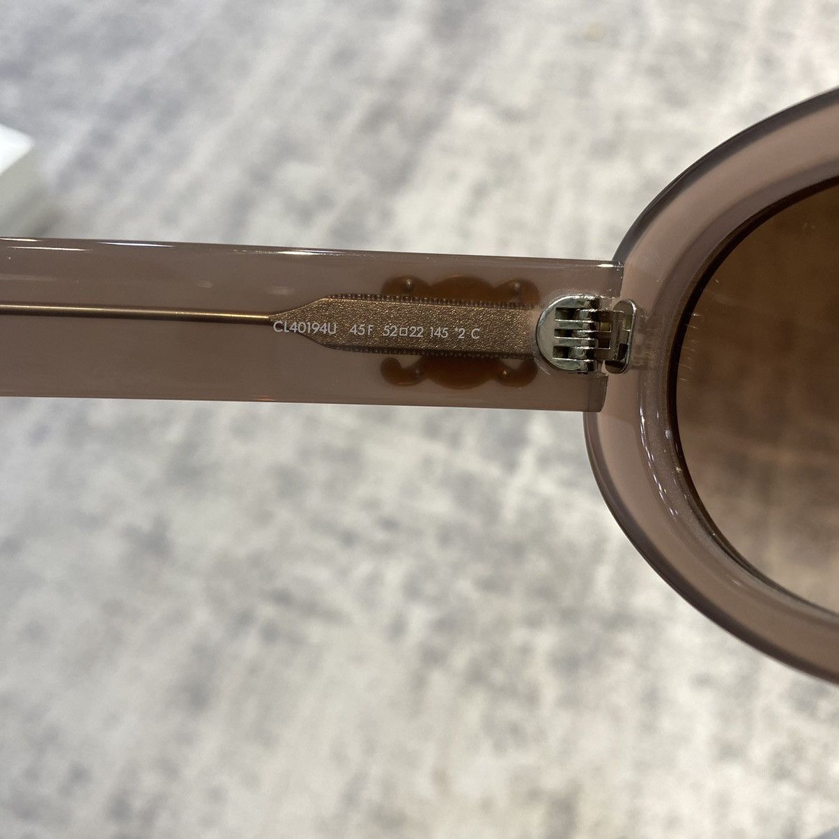 Celine CELINE Triomphe 01 Sunglasses In Acetate BROWN CRYSTAL Size ONE SIZE - 11 Thumbnail
