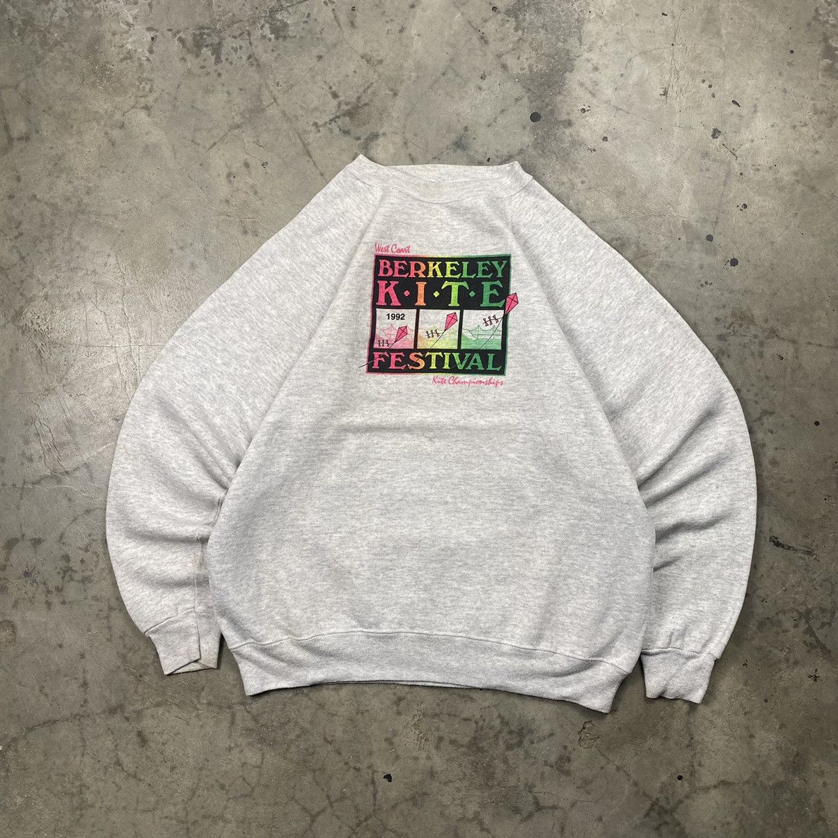 American Apparel × Vintage 1992 Berkeley Kite Festival Crewneck Size US L / EU 52-54 / 3 - 1 Thumbnail