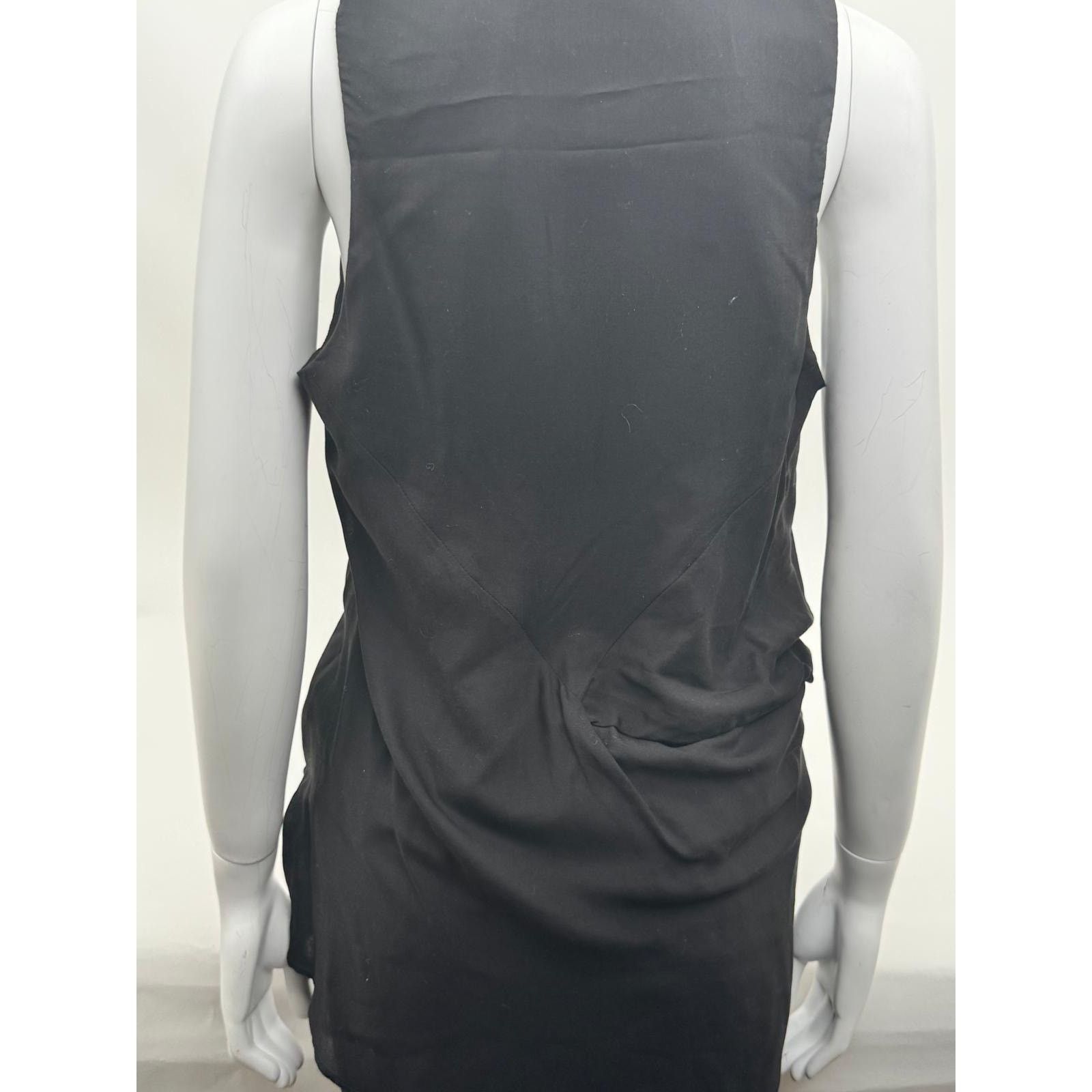 Helmut Lang Helmut Lang NWT Black Soft Drape Overlap Blouse Size L Size L / US 10 / IT 46 - 3 Thumbnail
