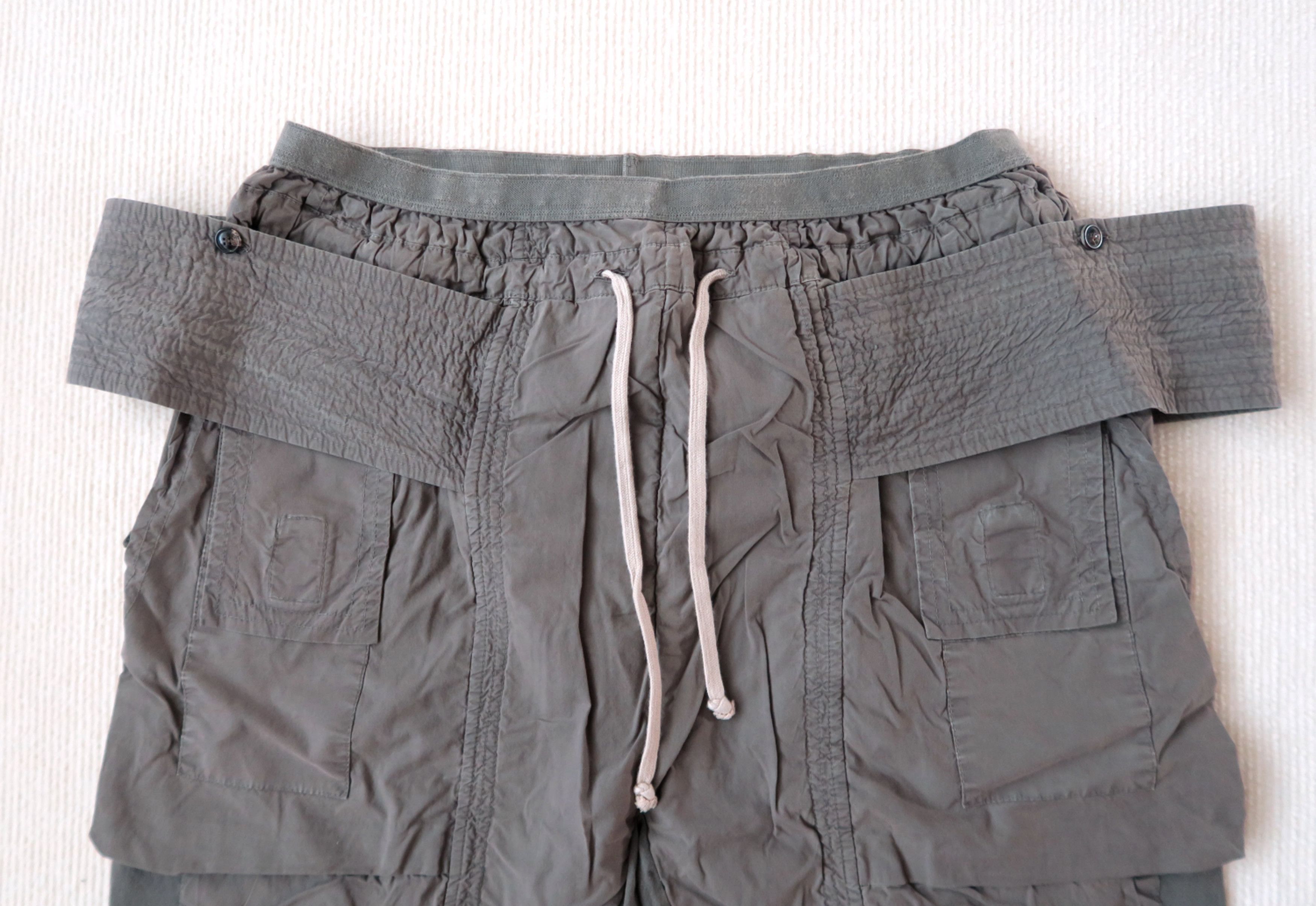 Rick Owens Drkshdw Rick Owens Exploder DNA Dust Creatch Drop Crotch Cargo Pants Size US 36 / EU 52 - 6 Thumbnail