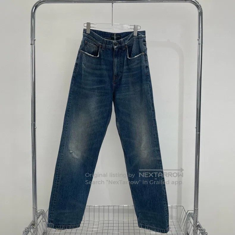 Balenciaga Balenciaga size XXS Washed Destroyed Denim Pants Size US 26 / EU 42 - 1 Thumbnail