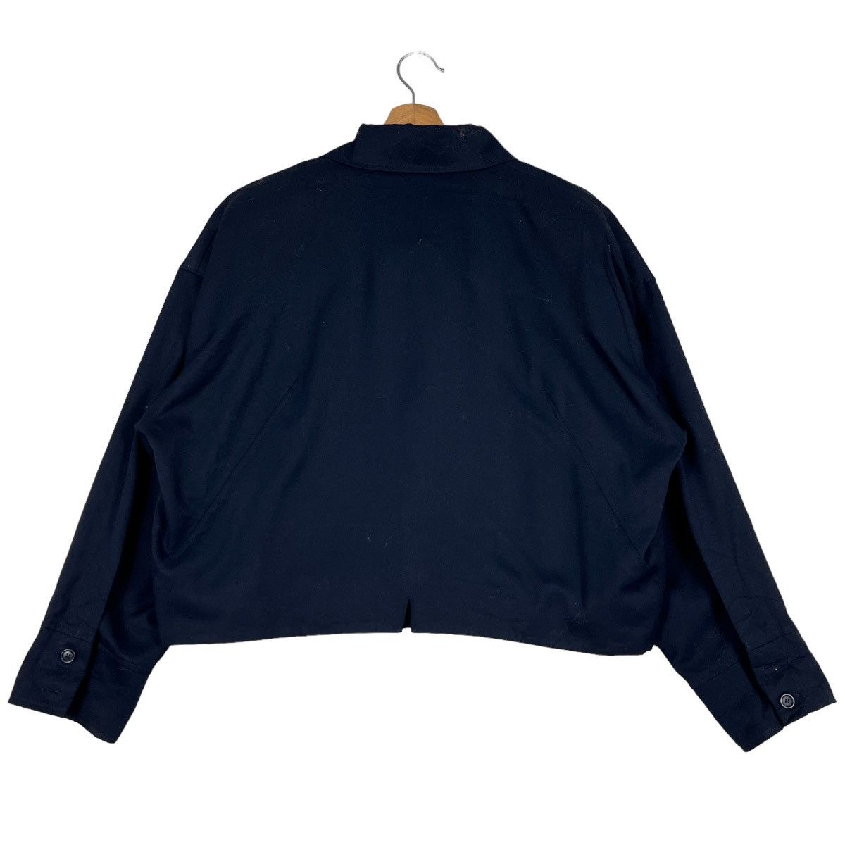 Issey Miyake 🔥 VINTAGE ISSEY MIYAKE TRAFFIC NEWS CUT OFF CROPPED JACKET Size US M / EU 48-50 / 2 - 8 Thumbnail