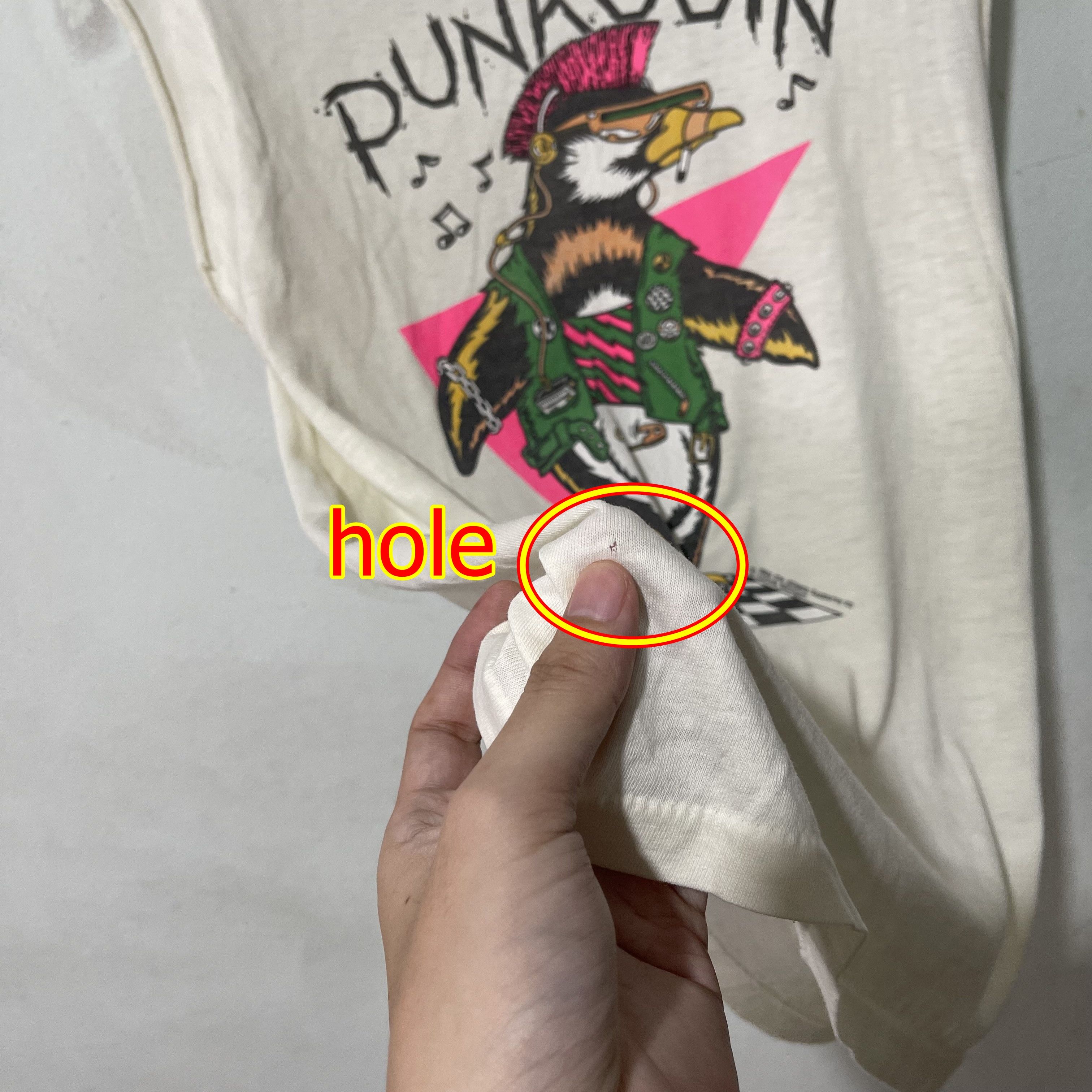Vintage Vintage 80s Punkguin T-Shirt Punk Size US XS / EU 42 / 0 - 9 Thumbnail