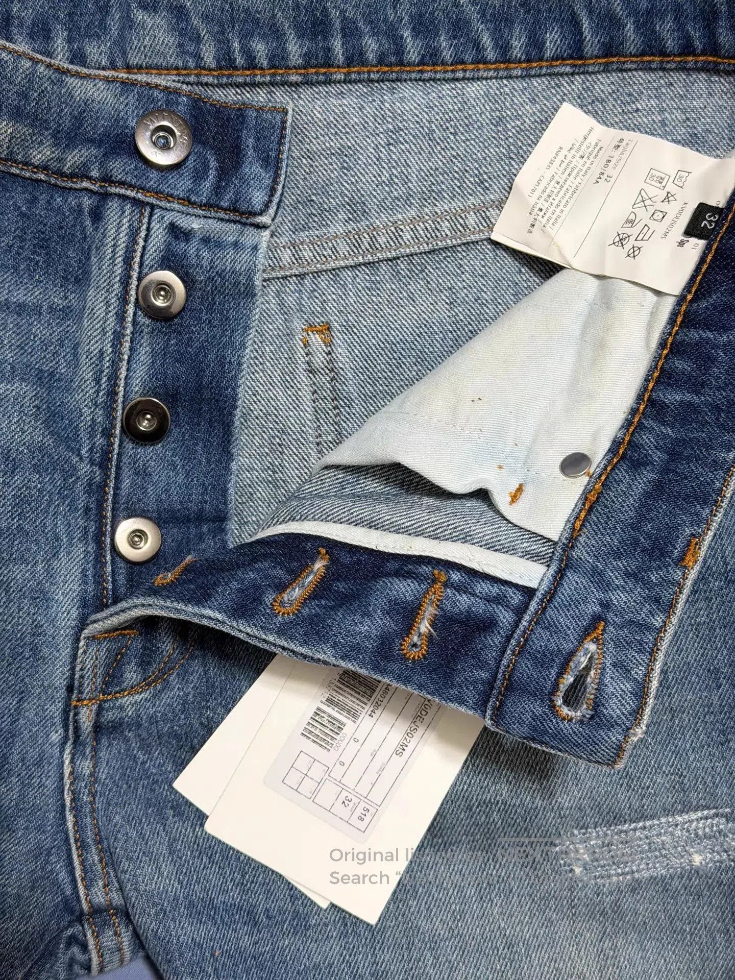 Valentino Blue Distressed Denim Jeans Size 32. Size US 32 / EU 48 - 3 Thumbnail