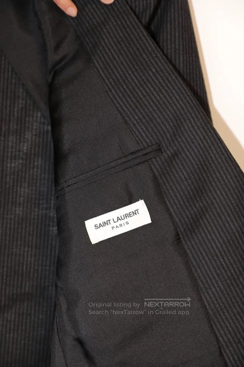 Saint Laurent Paris Saint Laurent Wool Mohair Blazer. Size US L / EU 52-54 / 3 - 2 Thumbnail