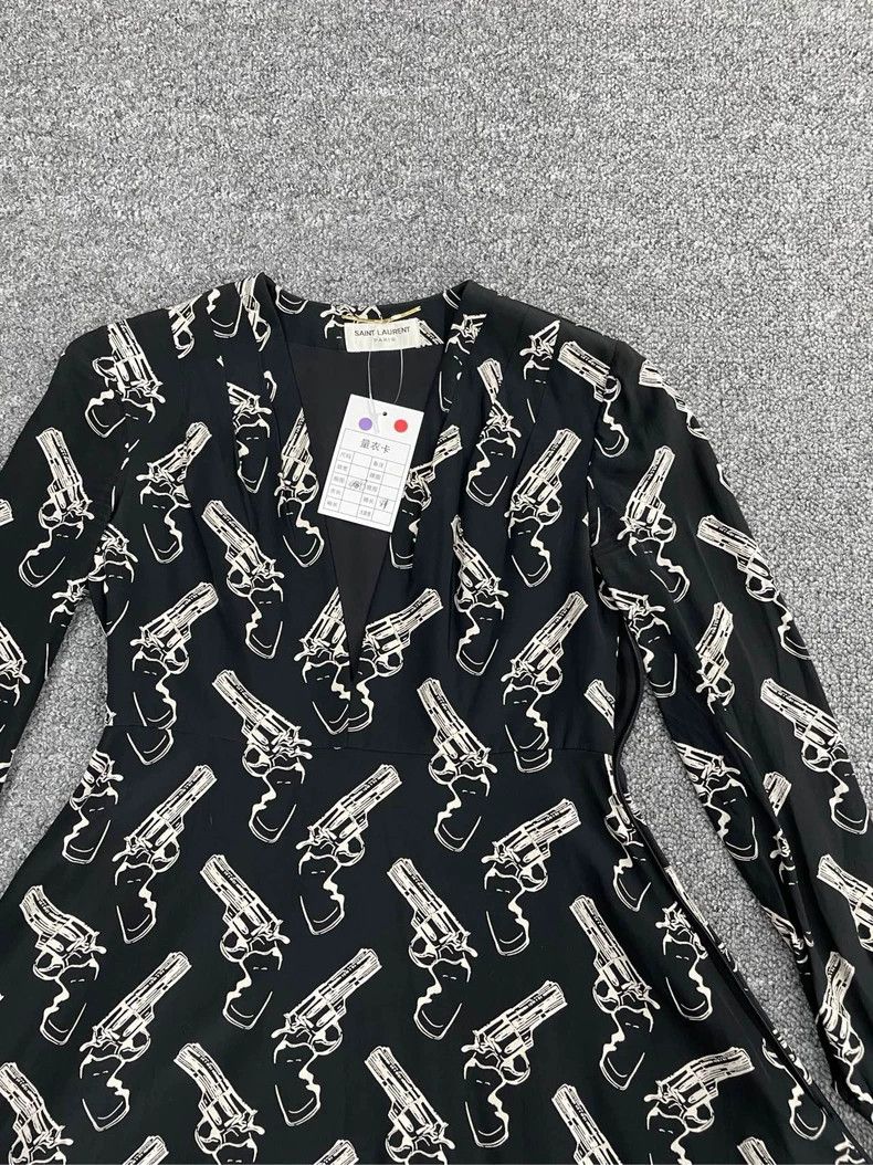 Saint Laurent Paris saint Laurent parisFloral print dress 2503-Nextarrow Size XS / US 0-2 / IT 36-38 - 2 Thumbnail